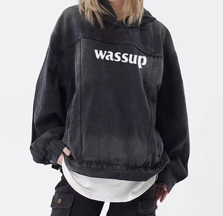 Japanese Brand × Vintage Faded Vintage Style Acid Wash Oversized Hoodie Size US M / EU 48-50 / 2 - 2 Thumbnail