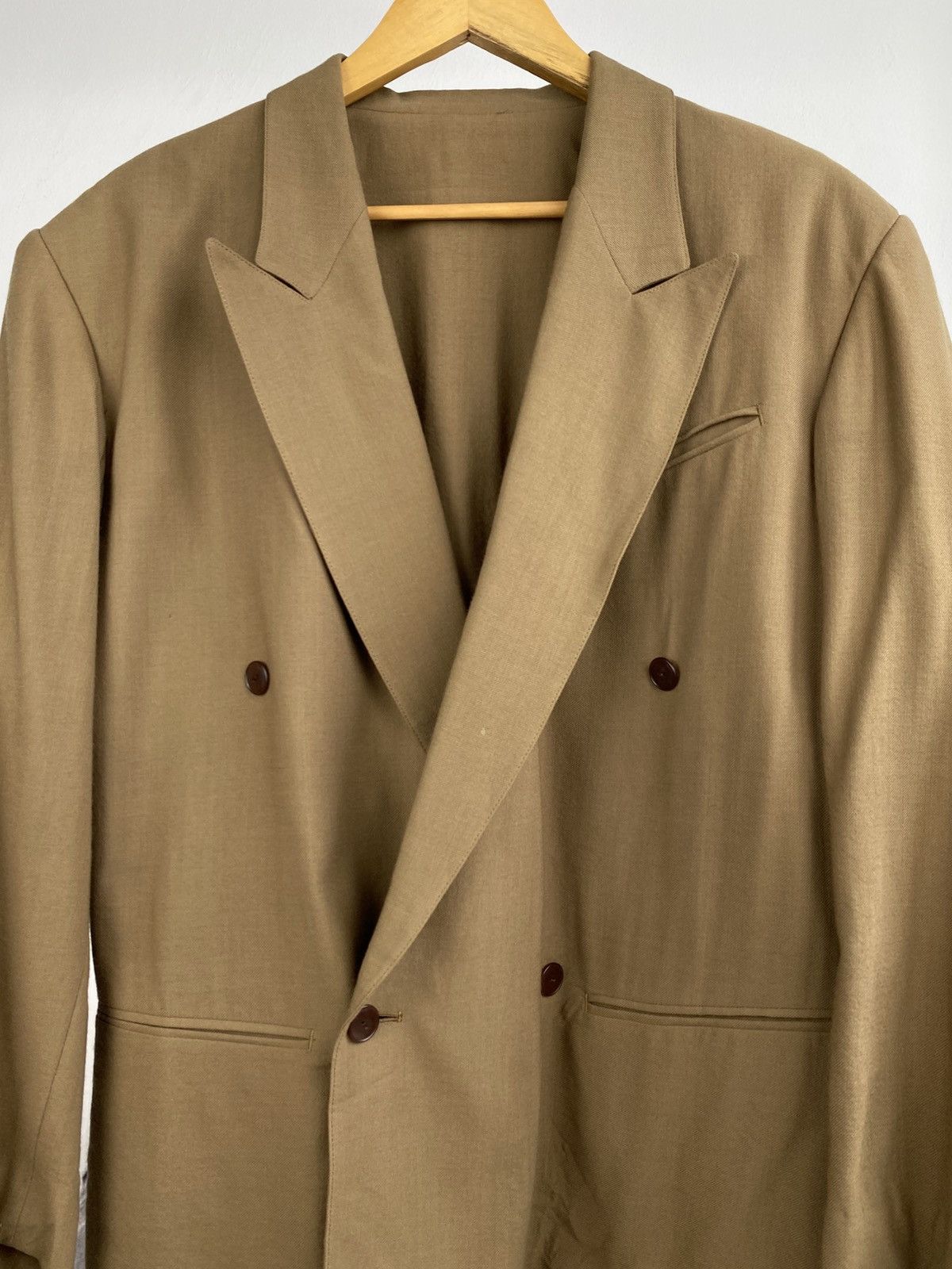 Jean Paul Gaultier 2000's Jean Paul Gaultier Homme Double Breast Wool Blazer Size US L / EU 52-54 / 3 - 3 Thumbnail