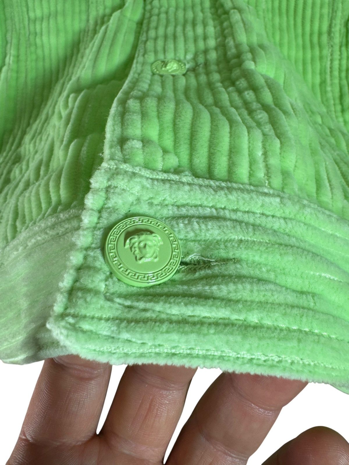 Versace Versace Green Corduroy Jacket & Pants Set Size 38R - 3 Thumbnail