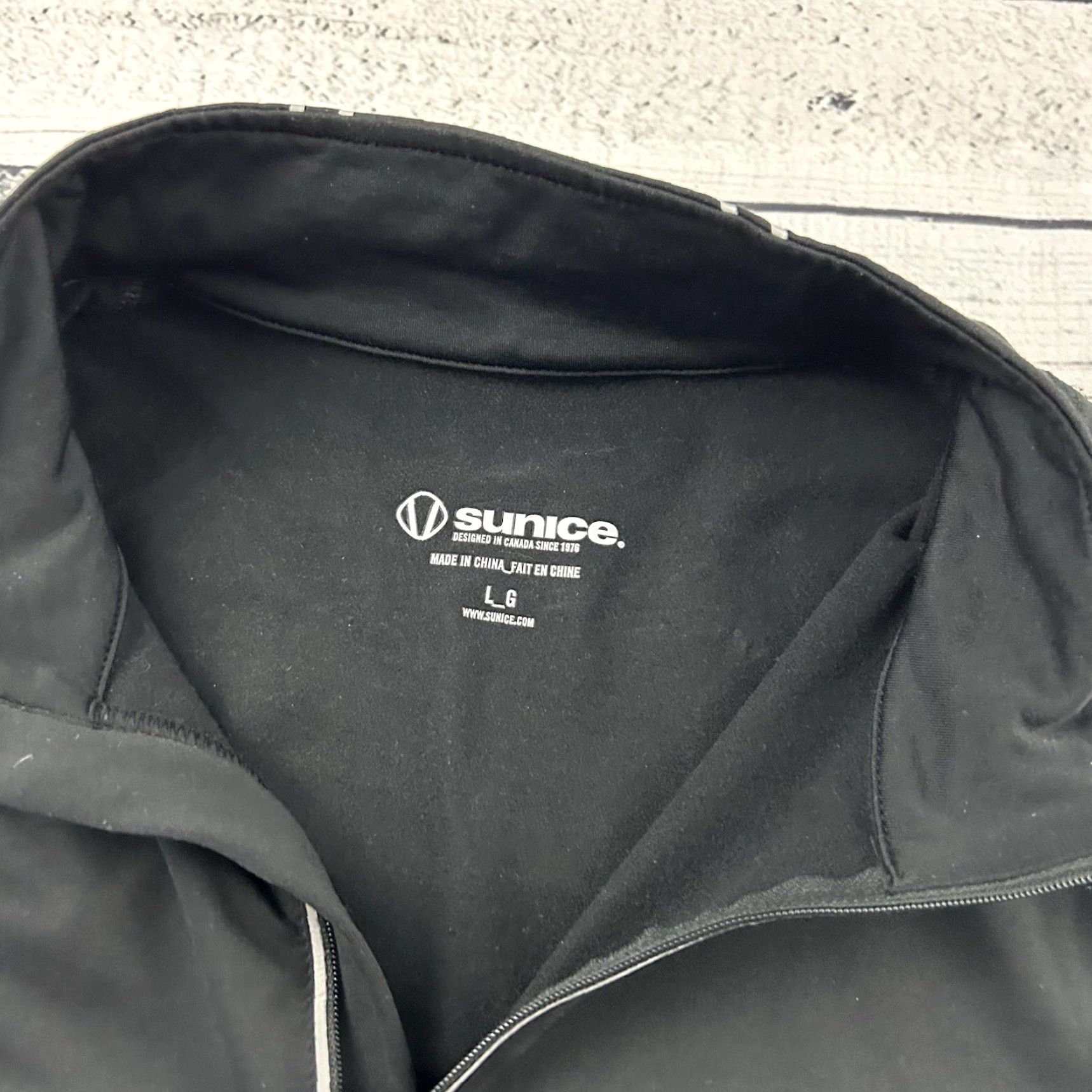 Vintage Sunice Jacket Mens L Black 1/4 Zip Pullover Activewear Golf Shirt Size US L / EU 52-54 / 3 - 2 Thumbnail