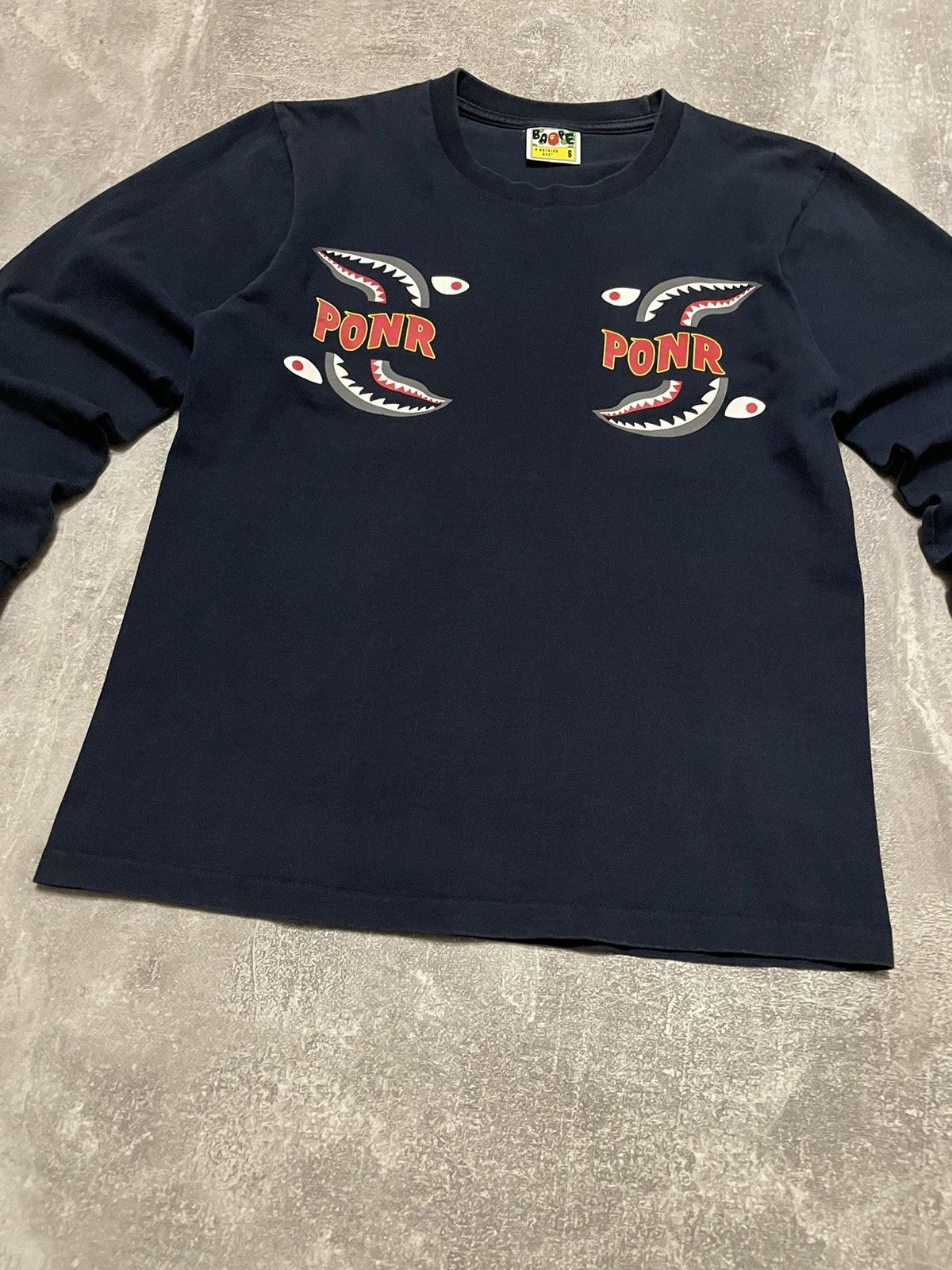 Bape Bape Shark PONR Long Sleeve Size US S / EU 44-46 / 1 - 4 Thumbnail