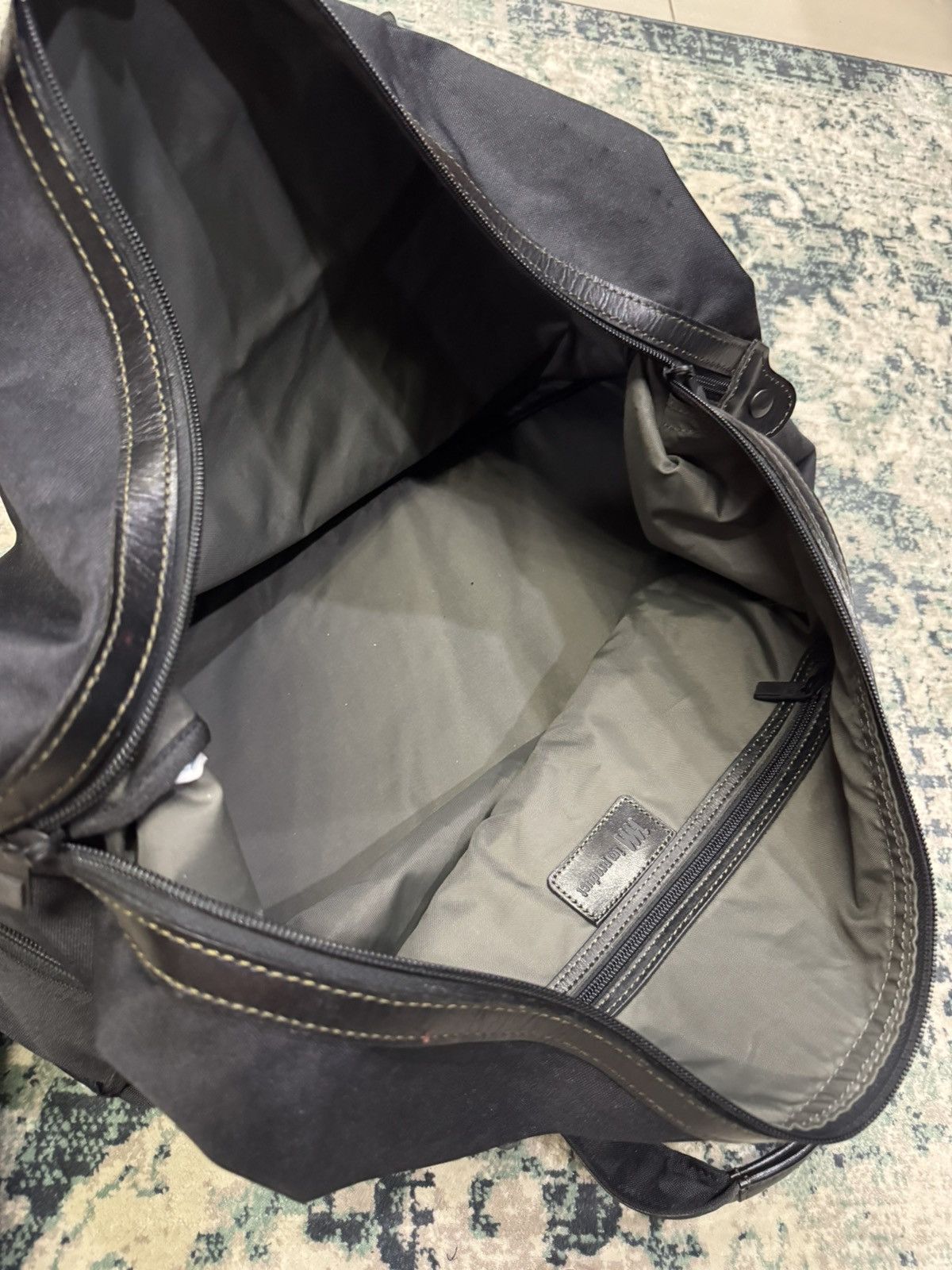Issey Miyake VTG ISSEY MIYAKE FABRIC & LEATHER TRAVEL BAG Size ONE SIZE - 11 Thumbnail