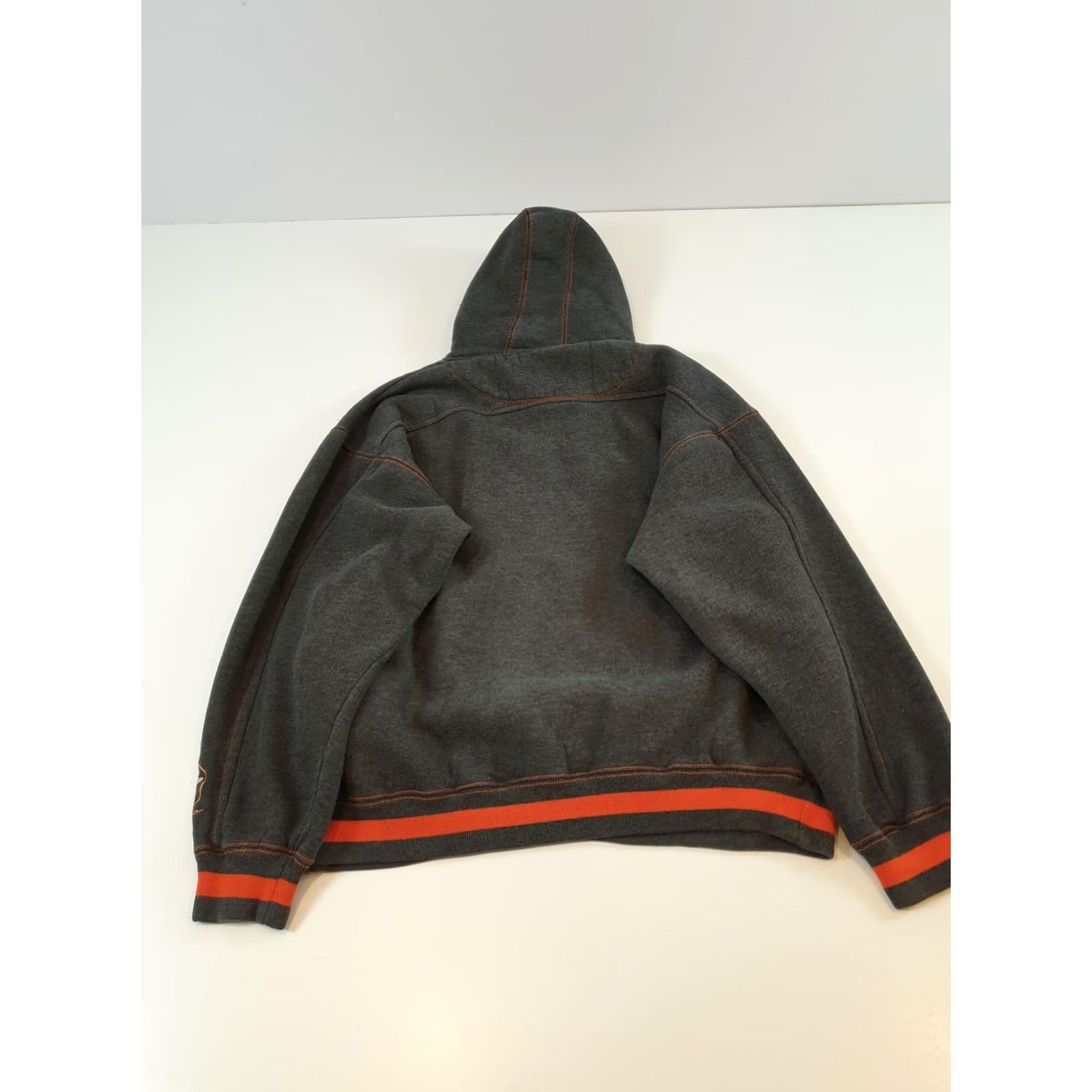 Vintage DTEK Hoodie Mens 2XL Gray Graphic Art Pullover Hooded Streetwear Stitch Embroidered Logo Pockets Size US XXL / EU 58 / 5 - 6 Thumbnail