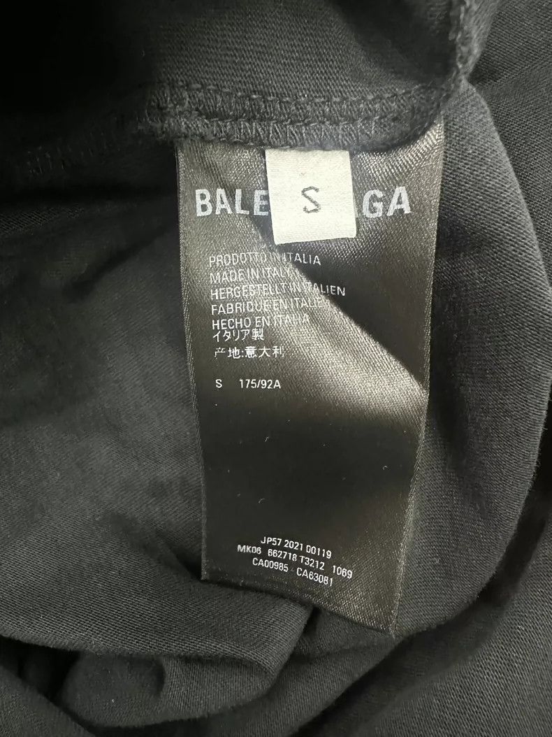 Balenciaga Balenciaga Fake two-piece printed logo distressed knit hoo Size US S / EU 44-46 / 1 - 4 Thumbnail