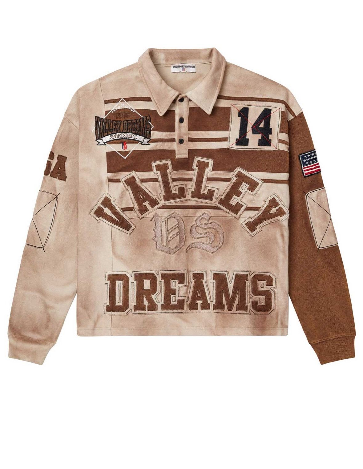 VALE FOREVER ラグビーシャツ 希少S！ VALE FOREVER ラグビーシャツ 希少S！ VALE FOREVER ラグビーシャツ