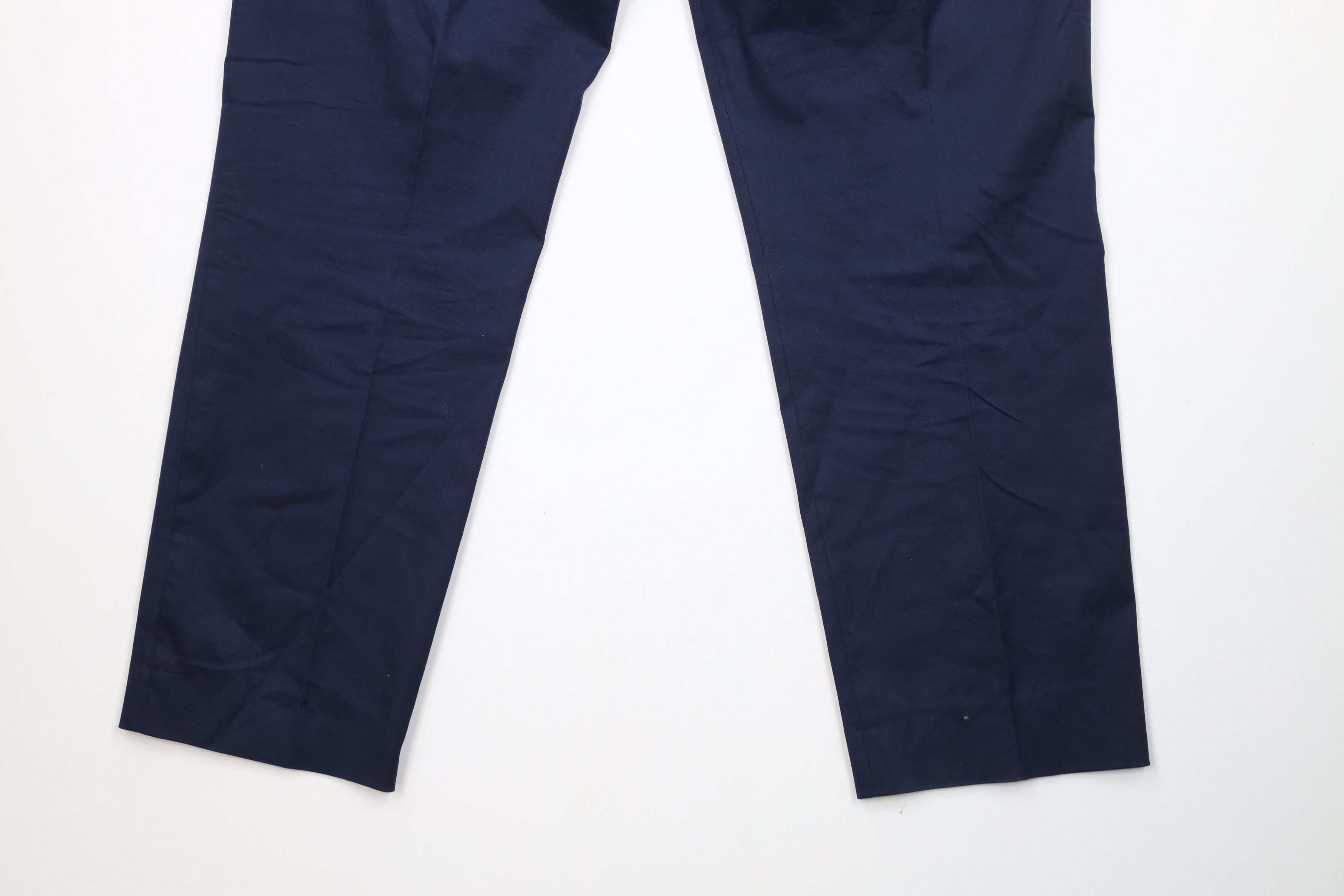 J.Crew × Vintage J Crew Bowery Classic Fit Stretch Chino Pants Navy Blue Size US 35 - 13 Thumbnail