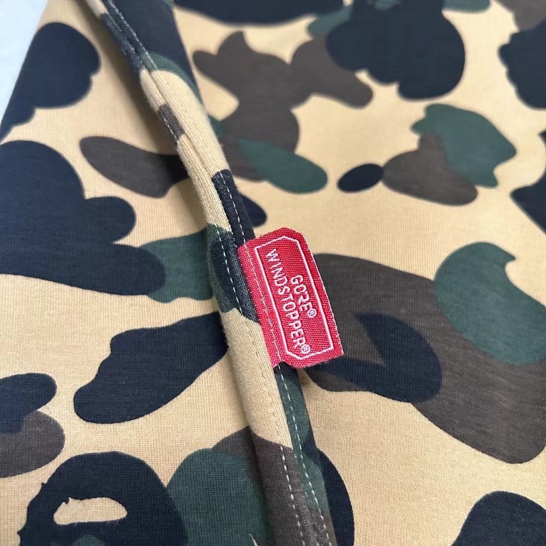 Bape WATERPROOF COLOR CAMO SHARK FULL ZIP HOODIE Size US M / EU 48-50 / 2 - 9 Thumbnail