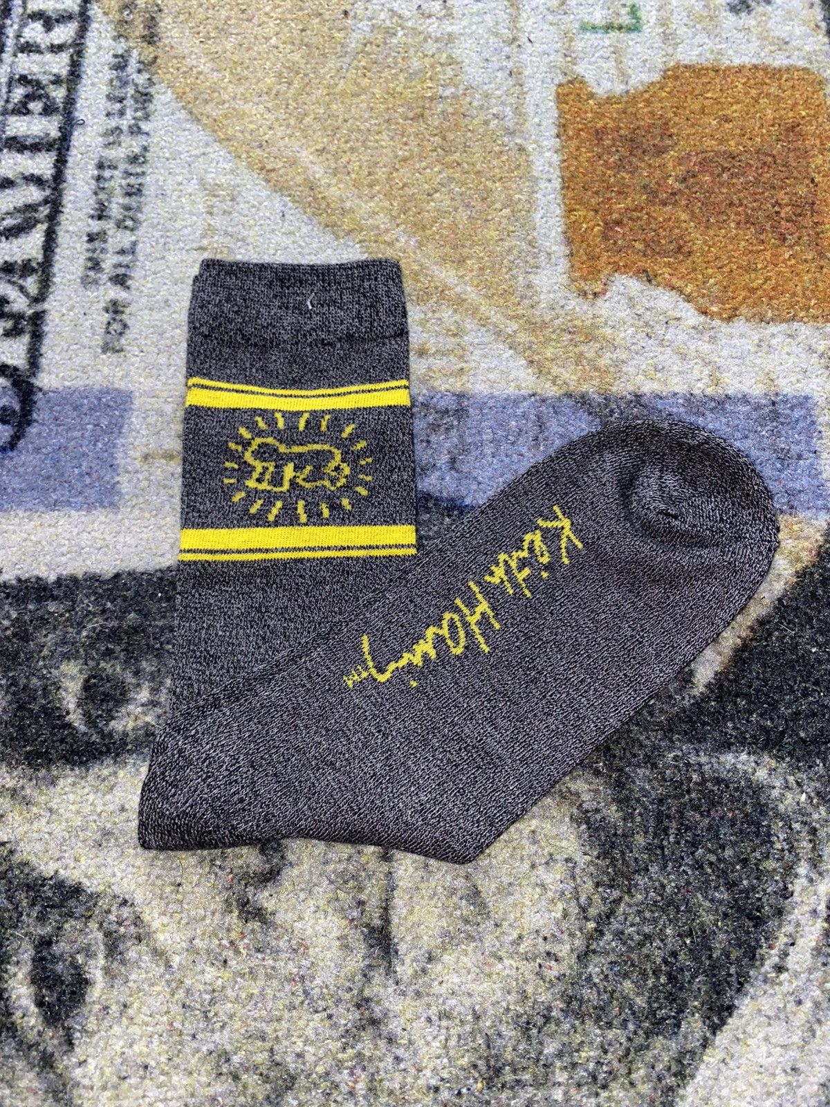 Keith Haring Keith Haring Crew Socks (1 Pair) Size ONE SIZE - 1 Thumbnail