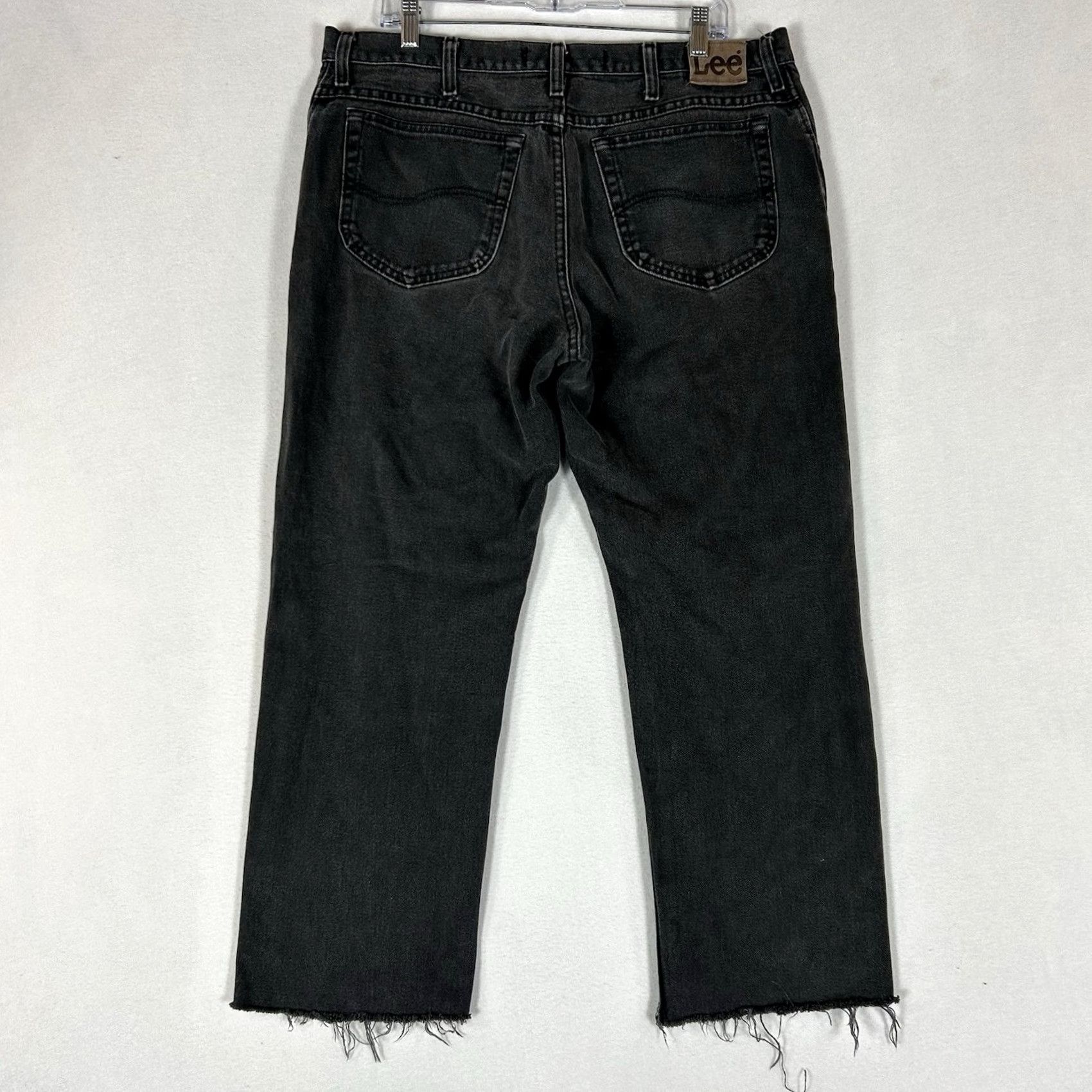 Lee Lee Regular Fit Straight Jeans Men's 38x30 Dark Wash Mid Rise Denim 100% Cotton Blue Size US 38 / EU 54 - 7 Thumbnail