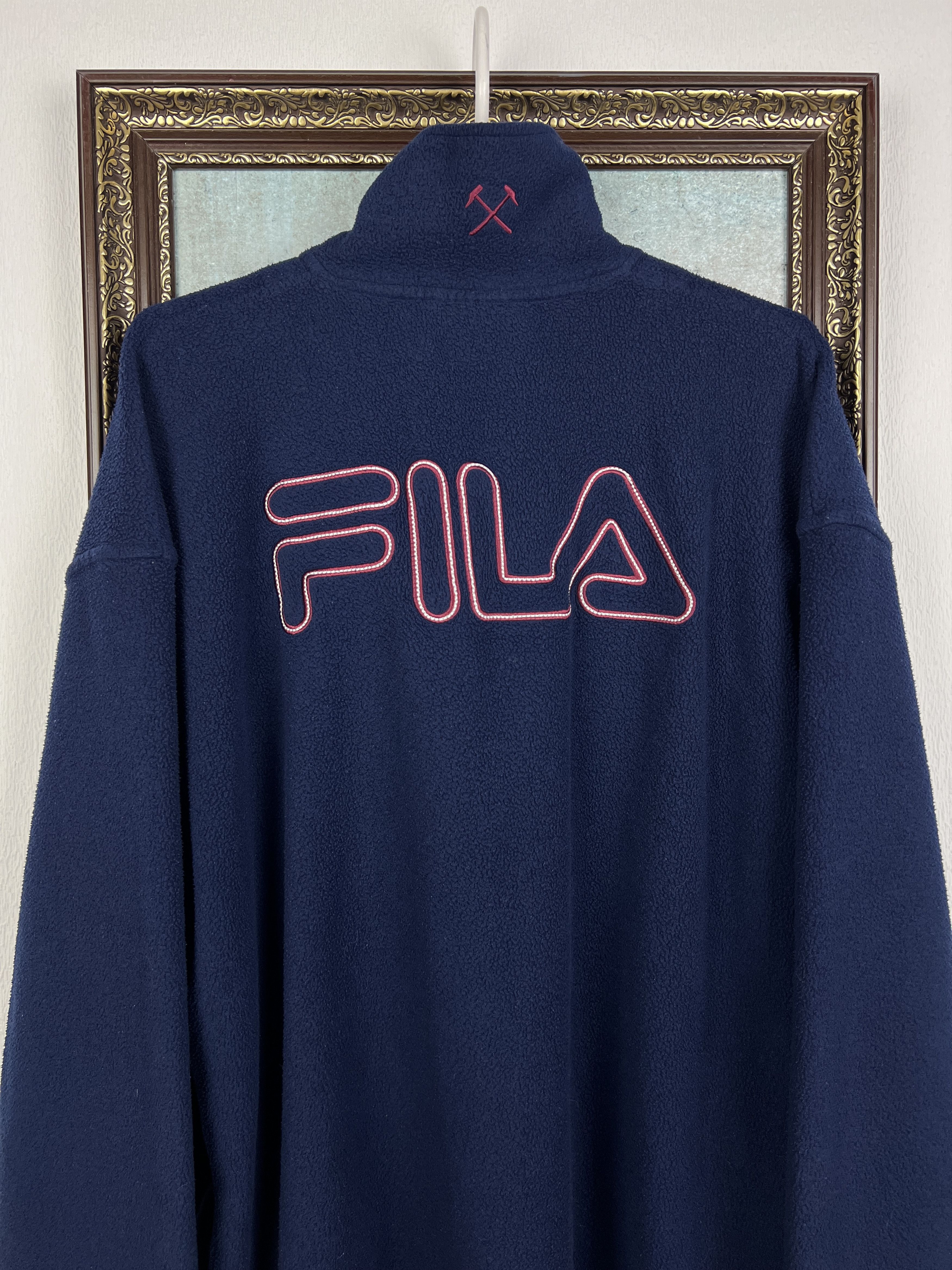 Fila Fila West Ham United Football Fleece Jacket Soccer Track Top Size US L / EU 52-54 / 3 - 9 Thumbnail