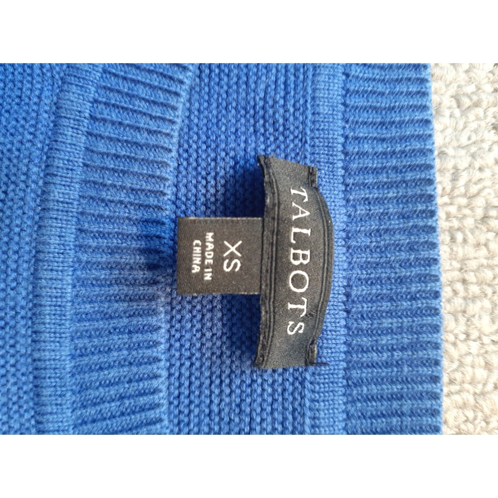 Talbots Talbots Cardigan Sweater Womens XS Blue Knit Long Sleeve Zip Pullover Casual Long Sleeve Knit Blue Women XS Talbots Cardigan Sweater Size XS / US 0-2 / IT 36-38 - 2 Thumbnail