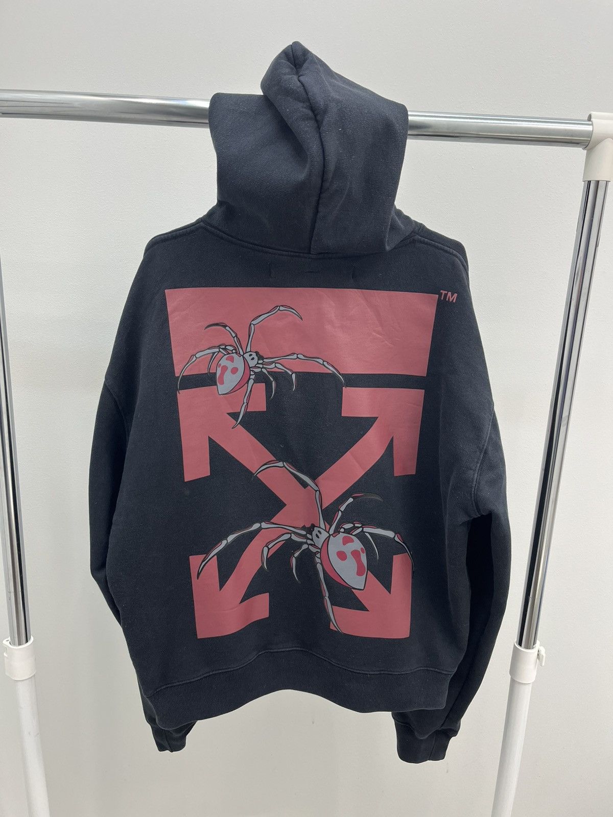 Off-White Off-White SS20 Spiders Heavy Cotton Hoodie Size US M / EU 48-50 / 2 - 2 Thumbnail
