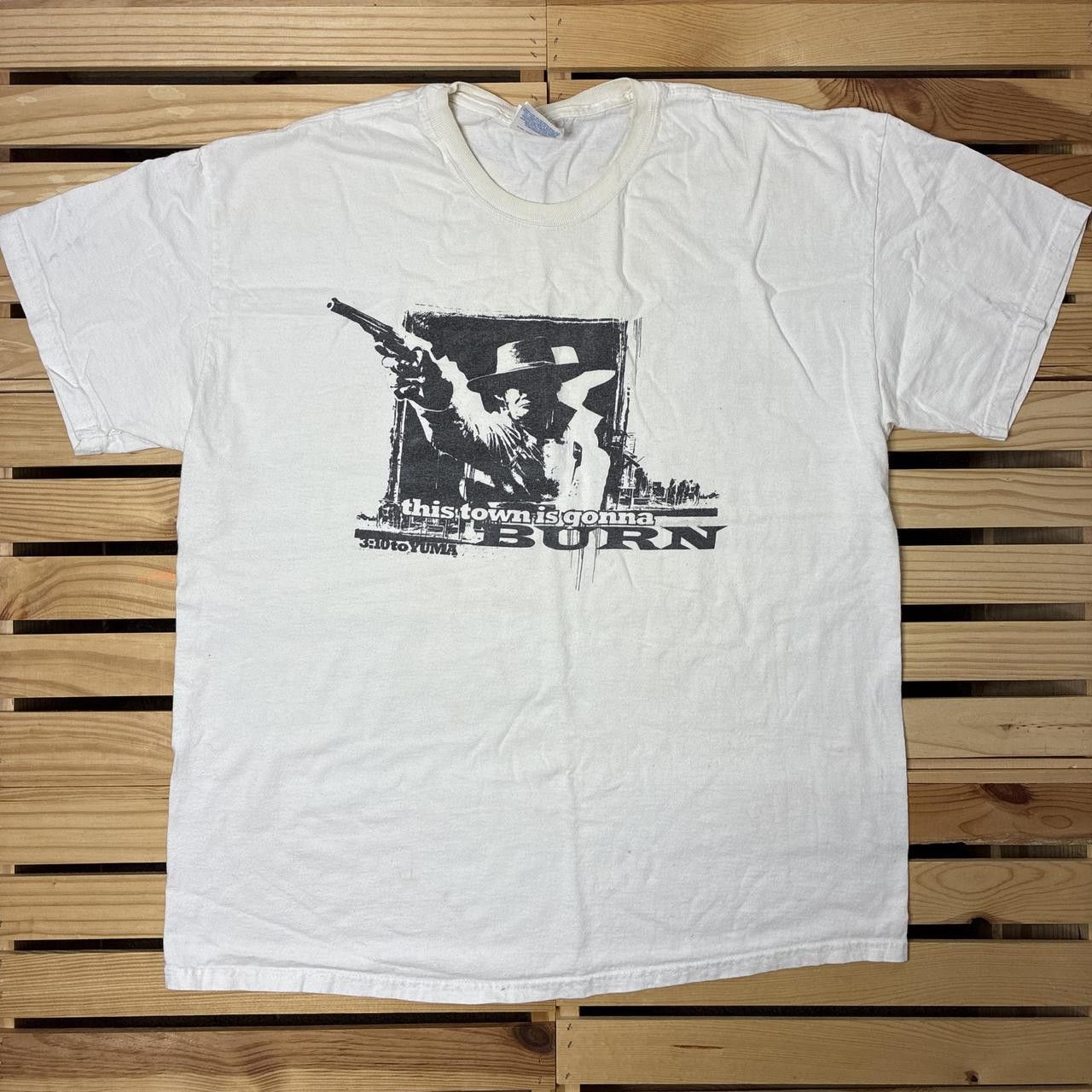 Hanes Vintage 3:10 to Yuma White Movie Promo Tee Size XL Size US XL / EU 56 / 4 - 1 Thumbnail