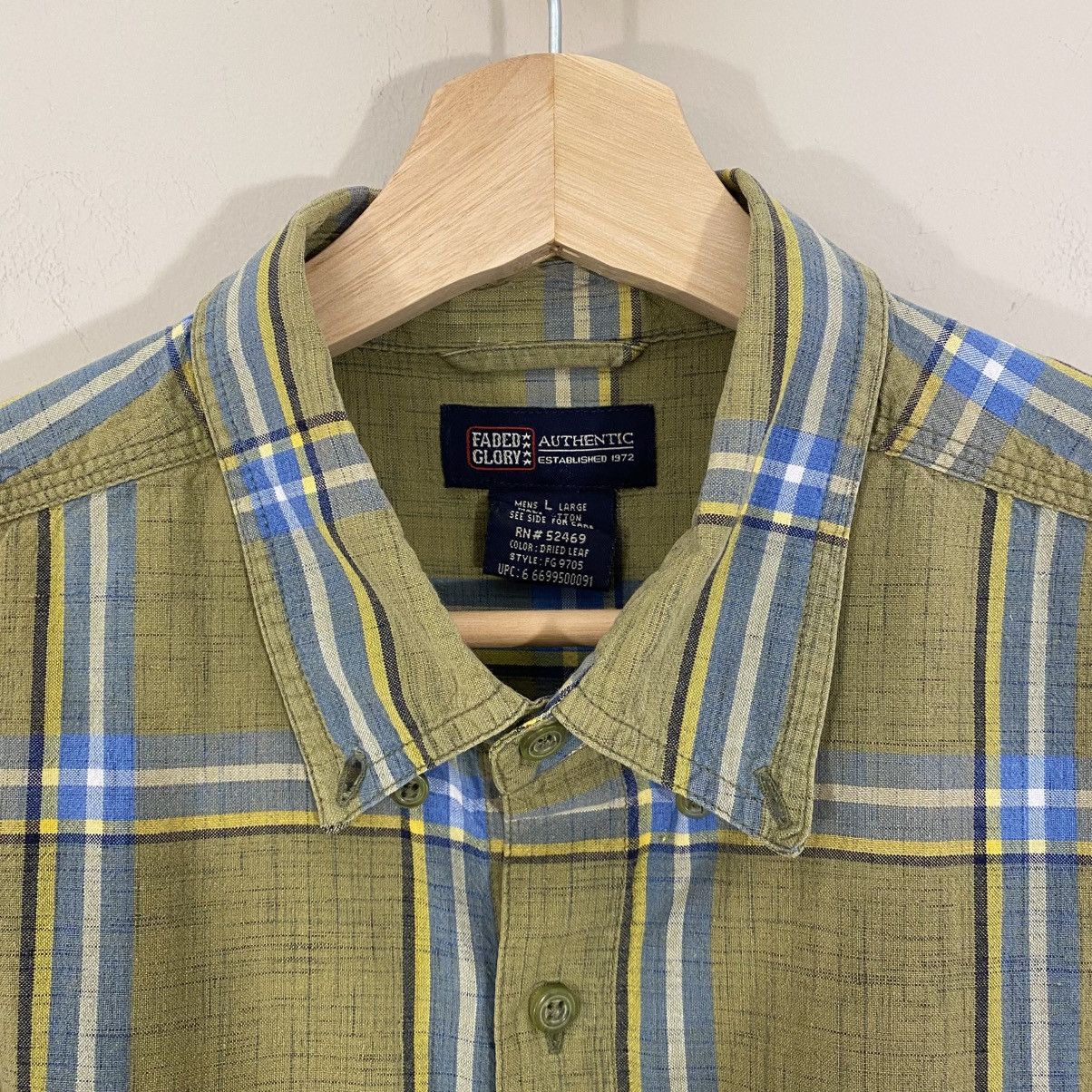 Faded Glory × Vintage Vintage 90s Y2K Grunge Short Sleeve Button Up Shirt L Size US L / EU 52-54 / 3 - 4 Thumbnail