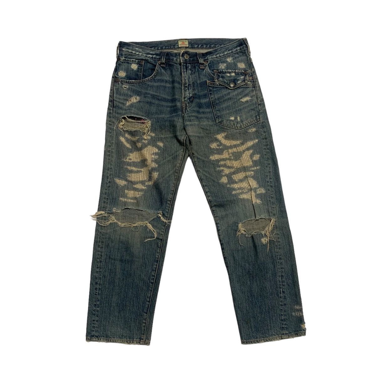 Japanese Brand RNA Distressed Style Jeans Size US 34 / EU 50 - 1 Thumbnail