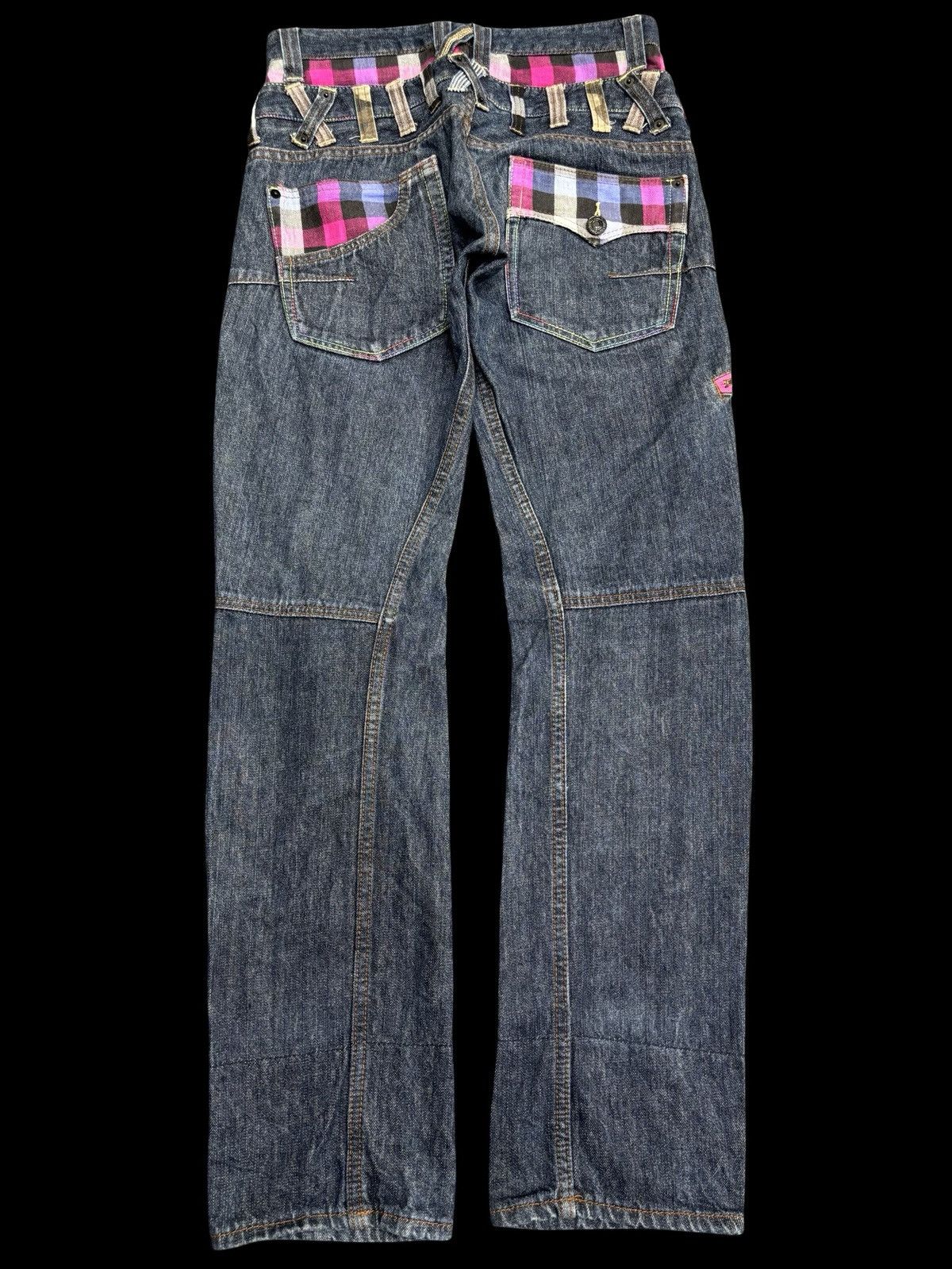 Japanese Brand 💥Double Waist💥Dominate Cool Design Zipper Denim F590 Size US 30 / EU 46 - 2 Thumbnail