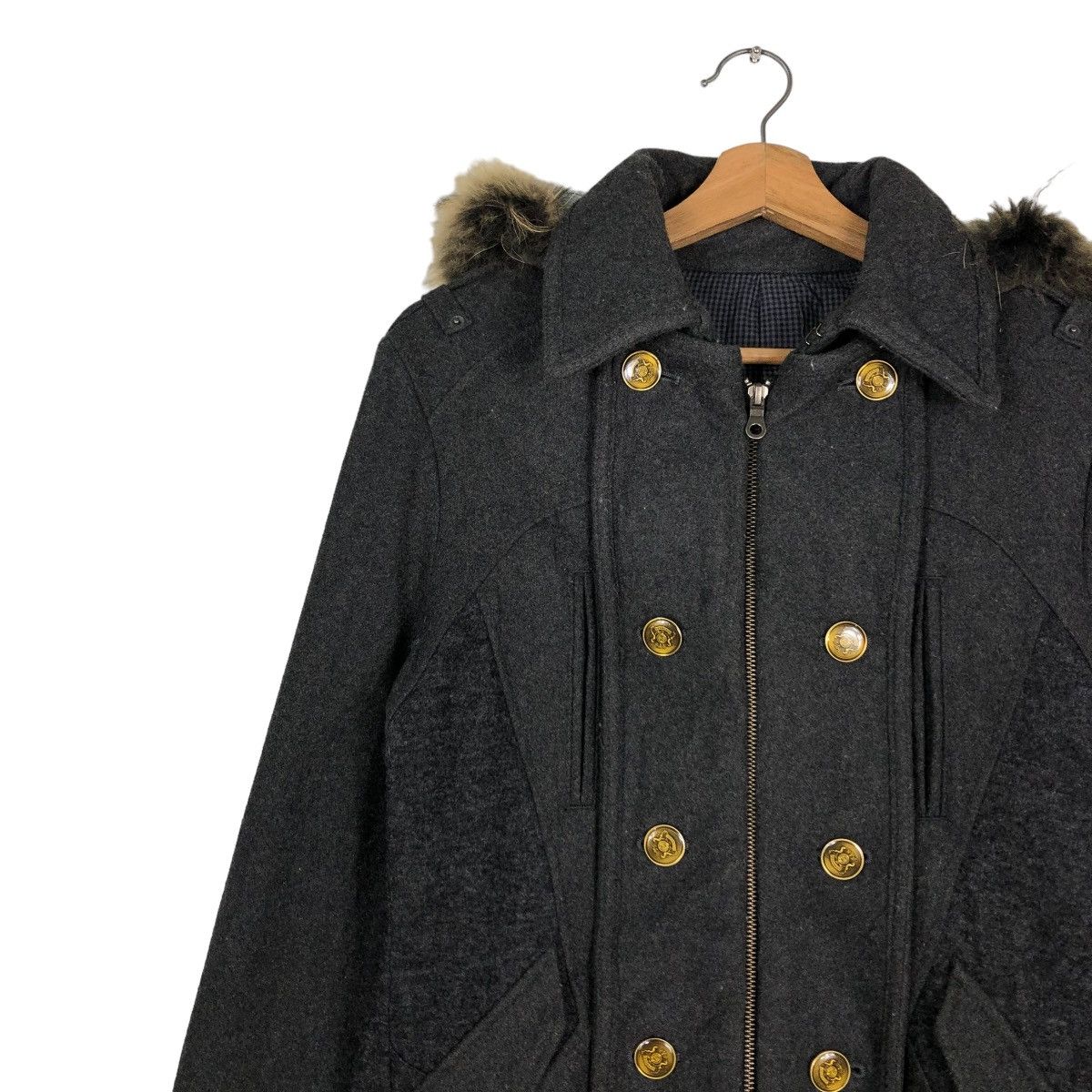 PPFM 🔥VINTAGE BIKER JACKET PPFM DOUBLE LAYER MINK FUR HOODIE LGB Size US S / EU 44-46 / 1 - 9 Thumbnail