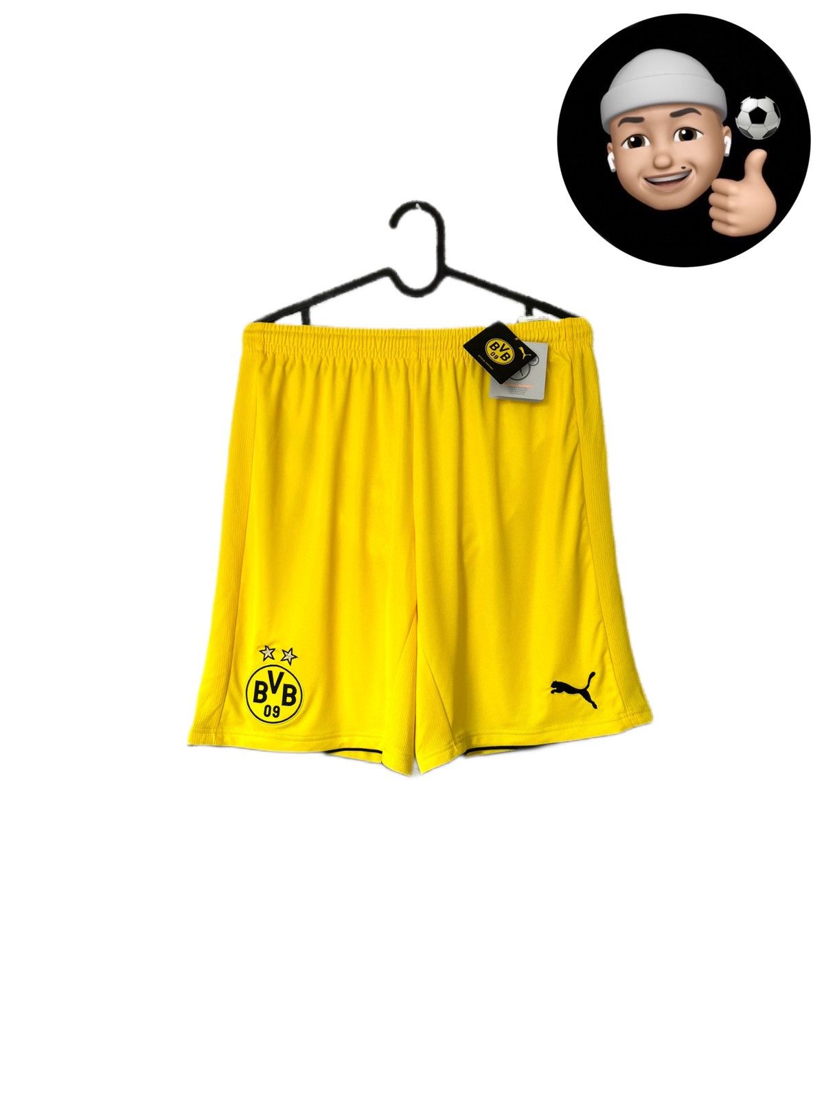 Puma NEW 2016 2017 Borussia Dortmund Puma Home Kit Soccer Shorts Size US 34 / EU 50 - 1 Thumbnail