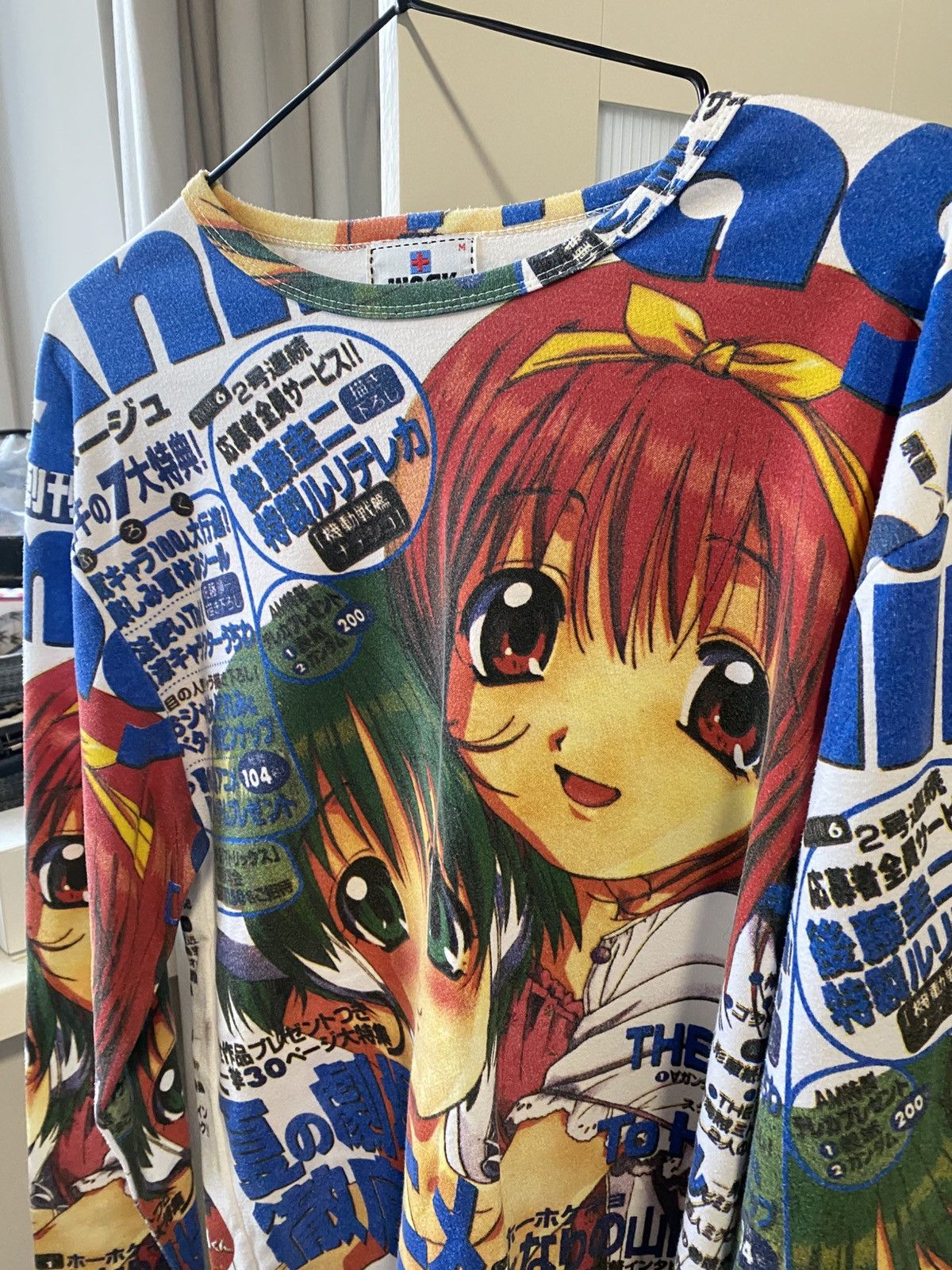 Vintage vintage rare 90s WORK by Eaksak manga graphic long sleeve Size M / US 6-8 / IT 42-44 - 2 Thumbnail