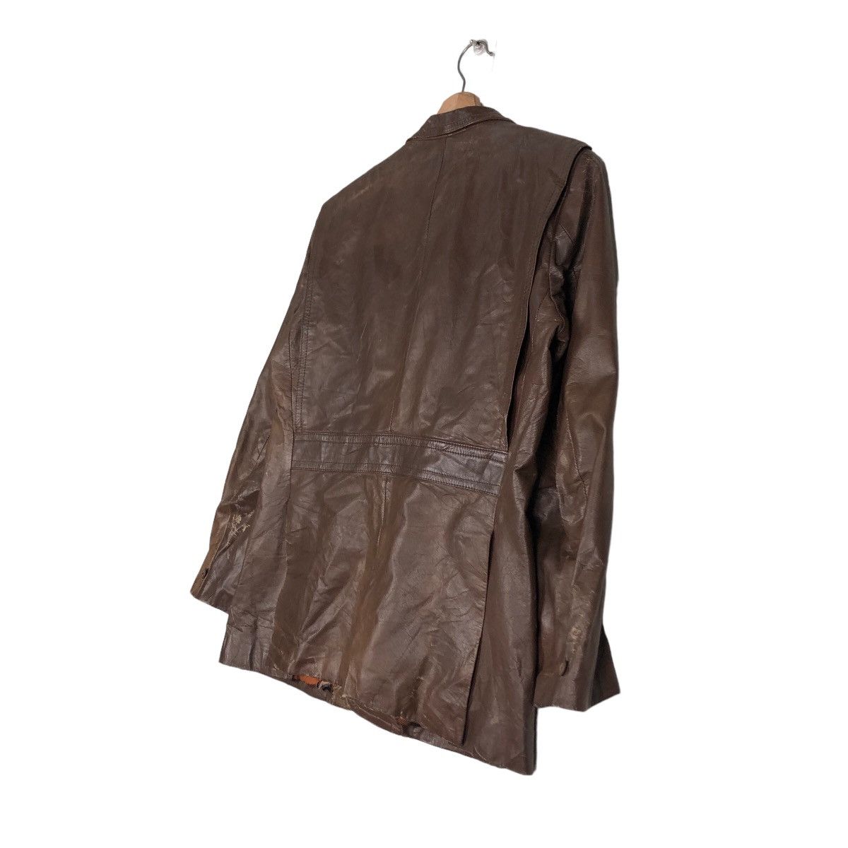 Japanese Brand 🔥Biker Leather Jacket Kawayoshi Japan Issey Miyake Size US L / EU 52-54 / 3 - 11 Thumbnail