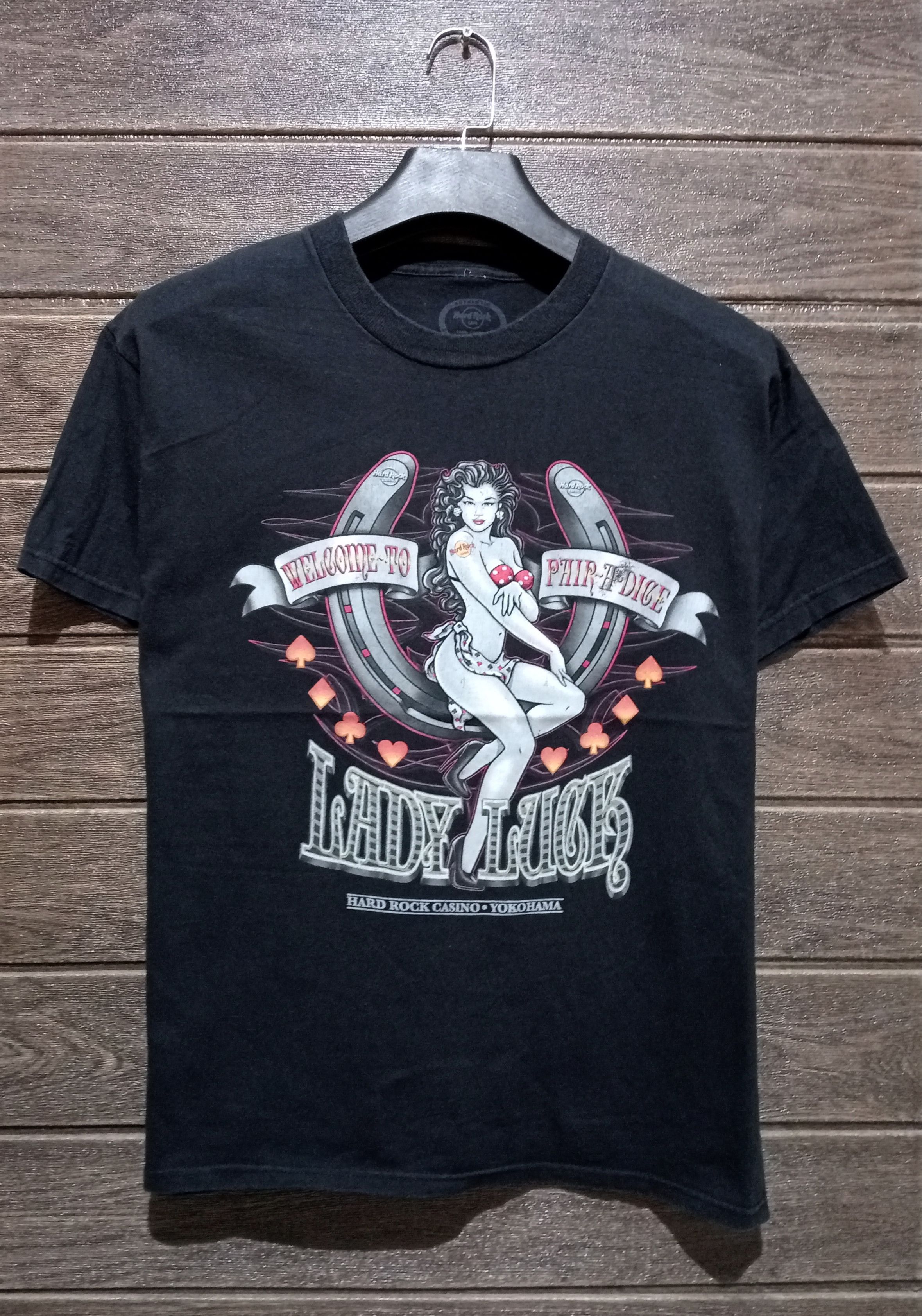 Hard Rock Cafe Hard Rock Cafe Yokohama Lady Luck Tee Very Rare Size US M / EU 48-50 / 2 - 1 Thumbnail