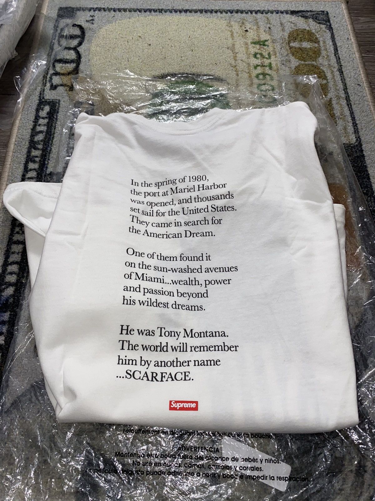 Supreme Supreme Scarface Split Tee Size US L / EU 52-54 / 3 - 7 Thumbnail