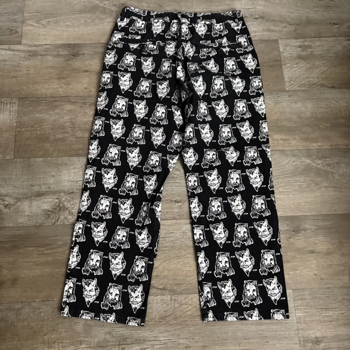 Fuck The Population Ftp Heaven Or Hell Chino Pants Size US 34 / EU 50 - 6 Thumbnail