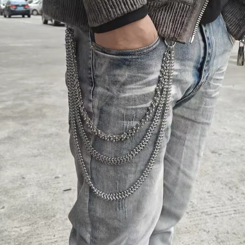 Japanese Brand × Vintage Layered Stainless Steel Wallet Chain Accessories Size ONE SIZE - 1 Thumbnail