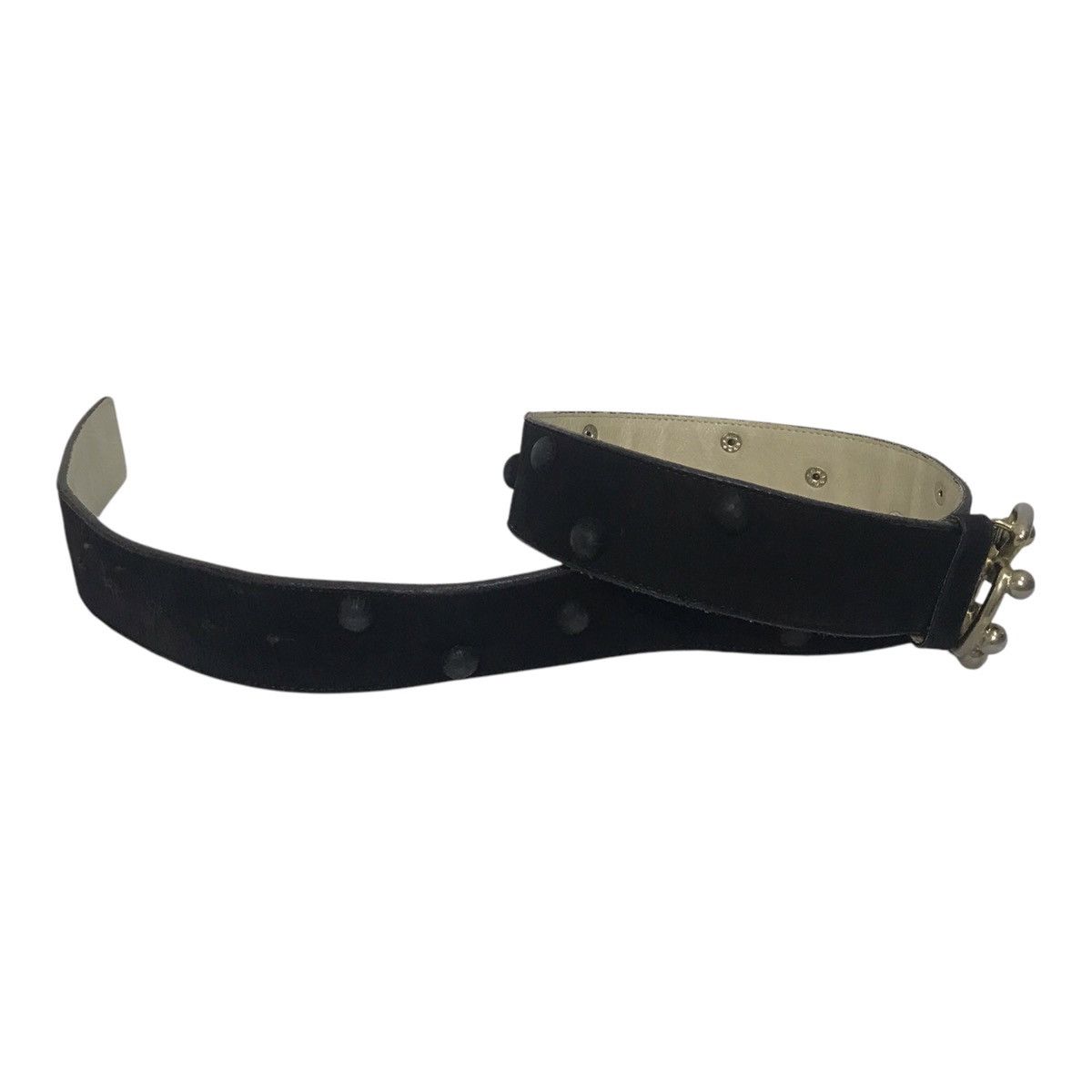 Hysteric Glamour × Issey Miyake × mercibeaucoup Issey Miyake Mercibeaucouo Leather Black Belt Size ONE SIZE - 3 Thumbnail