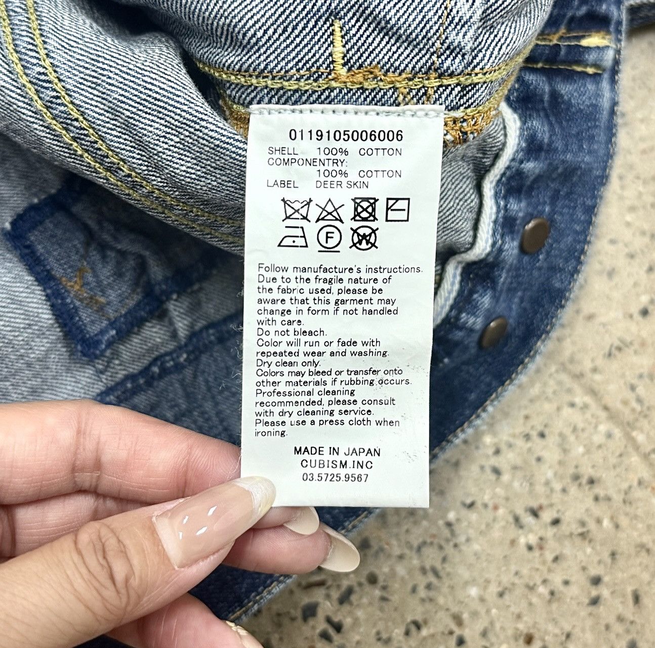 Visvim VISVIM 19SS 101 JKT JUMBO DRY DMGD-1005 DRY5 Size US L / EU 52-54 / 3 - 11 Thumbnail