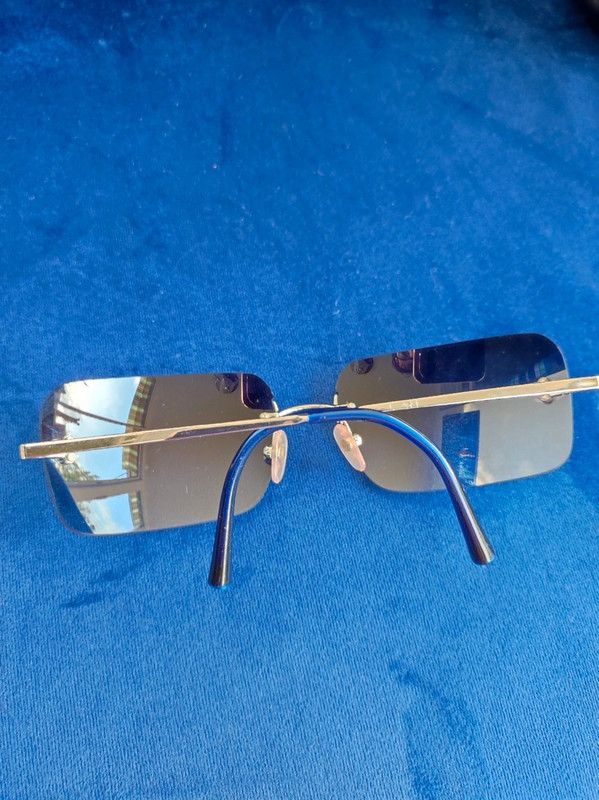 Chanel Chanel Sunglasses 4017 CC Rhinestone Logo Rimless Vintage Size ONE SIZE - 2 Thumbnail