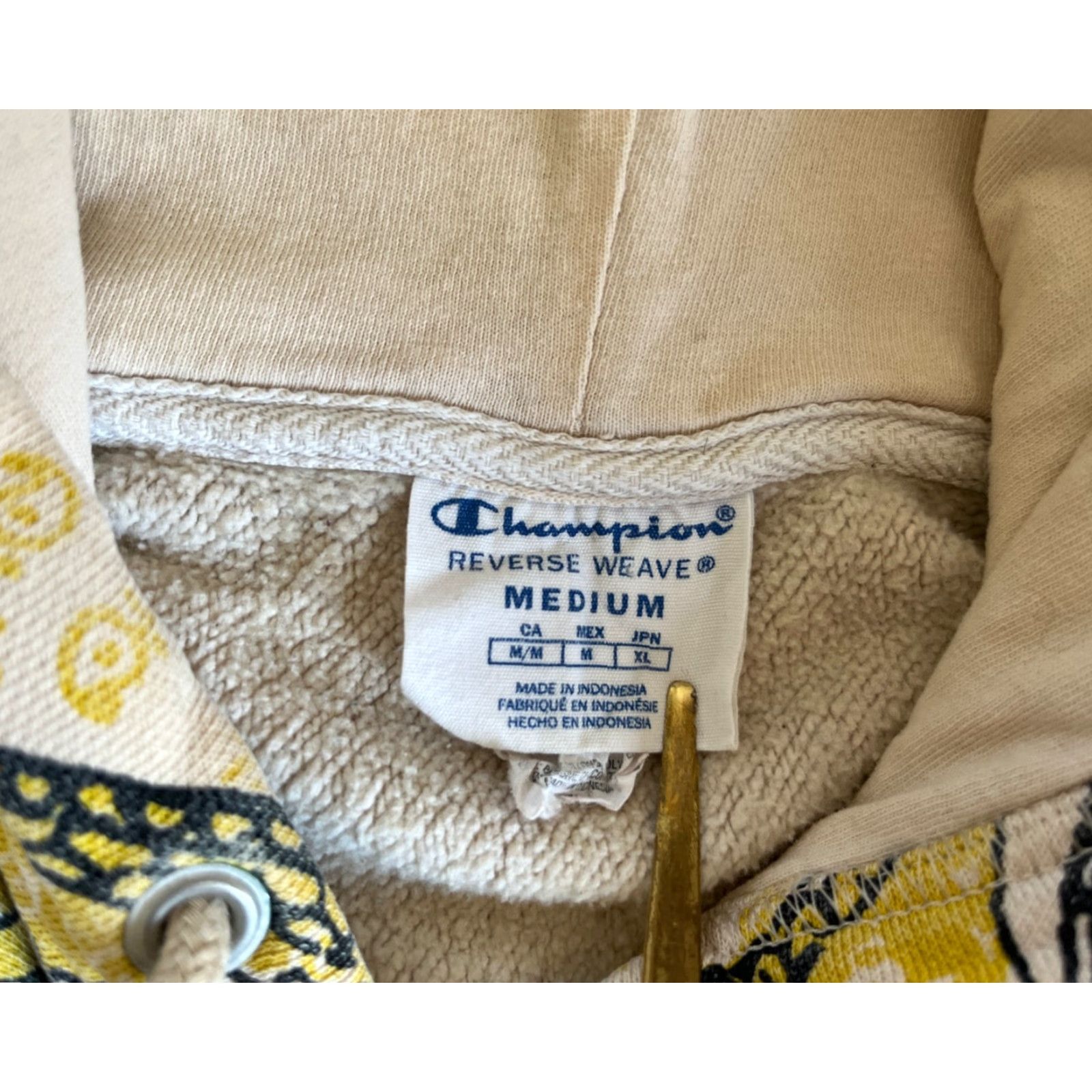 Champion Champion x Urban Outfitters Paisley Print Hoodie Men's M Front Pocket Hooded Pullover Multicolor 90s Style Reverse Weave Mens Size US M / EU 48-50 / 2 - 6 Thumbnail
