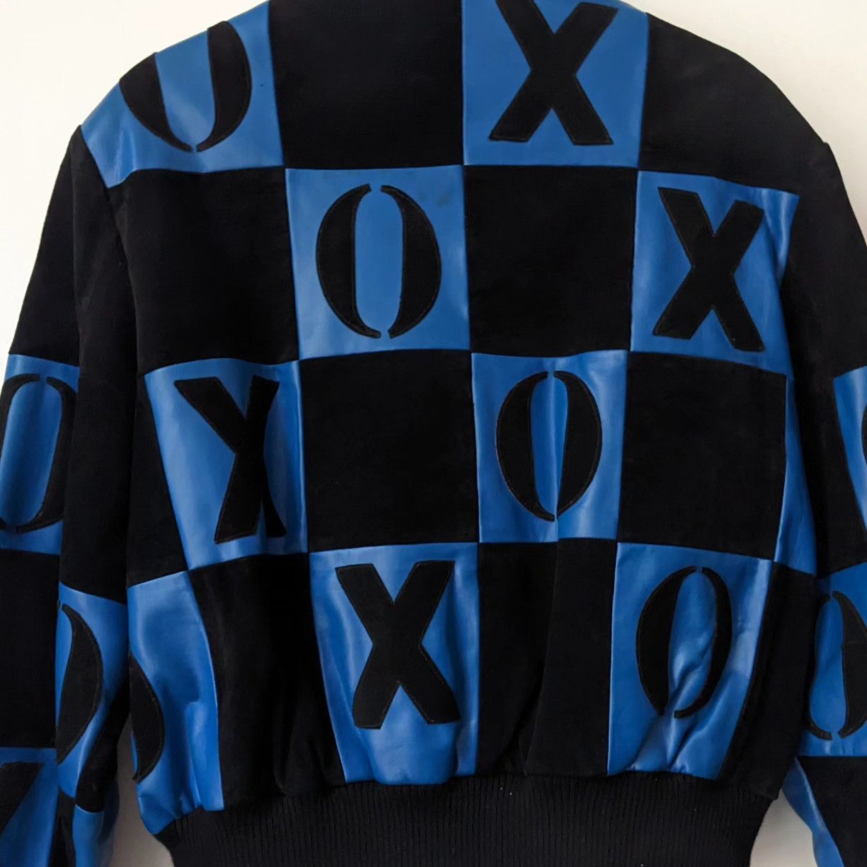 Vintage Vintage Tic Tac Toe Jacket XO Leather Zip Bomber Size US S / EU 44-46 / 1 - 4 Thumbnail