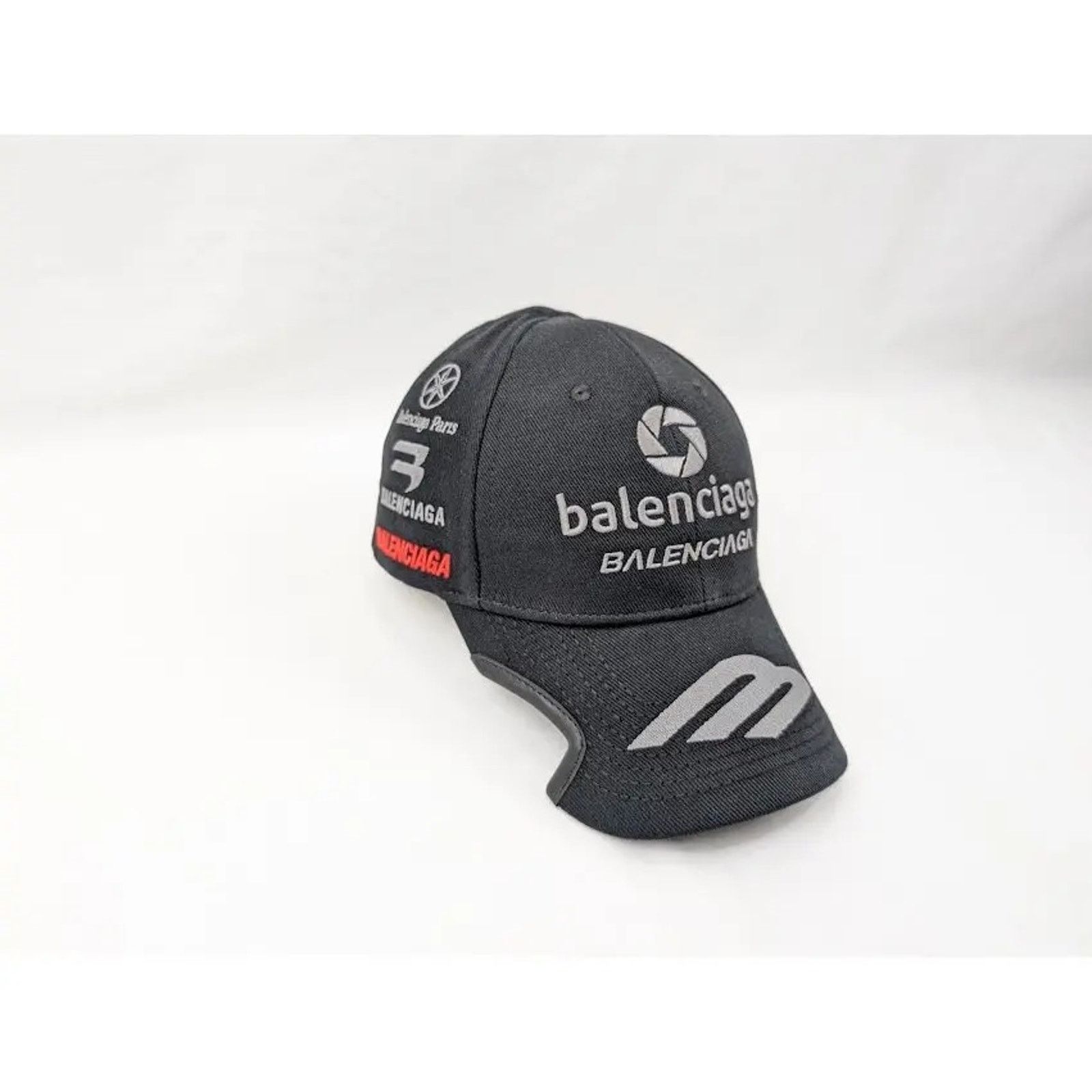 Balenciaga o1rshd1 Q:11 / Size: S ( 55 CM ) / Racer Hat / Cap in Black Size ONE SIZE - 4 Thumbnail