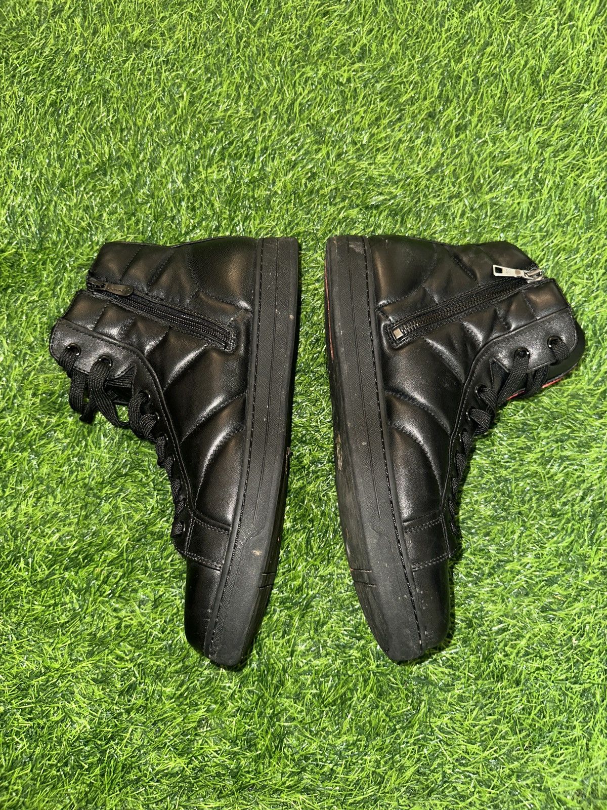 Prada Prada sport leather high top sneaker shoes size 8 Size US 8 / EU 41 - 4 Thumbnail
