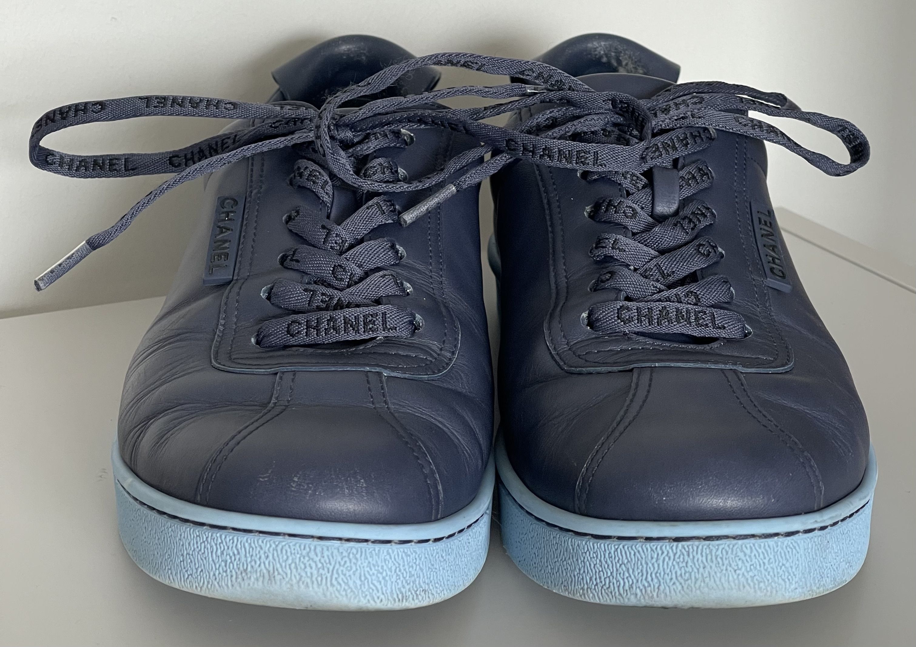 Chanel CHANEL Weekender sneakers, navy/blue, size 41 Size US 8 / EU 41 - 1 Thumbnail