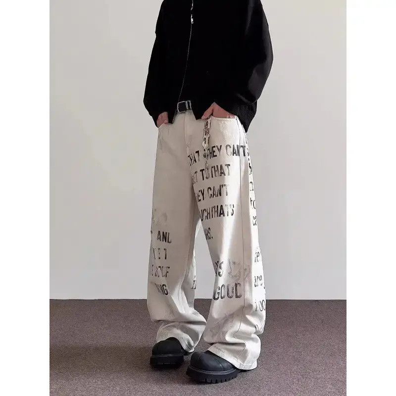 Japanese Brand Retro loose straight leg micro flared jeans Size US 32 / EU 48 - 2 Thumbnail