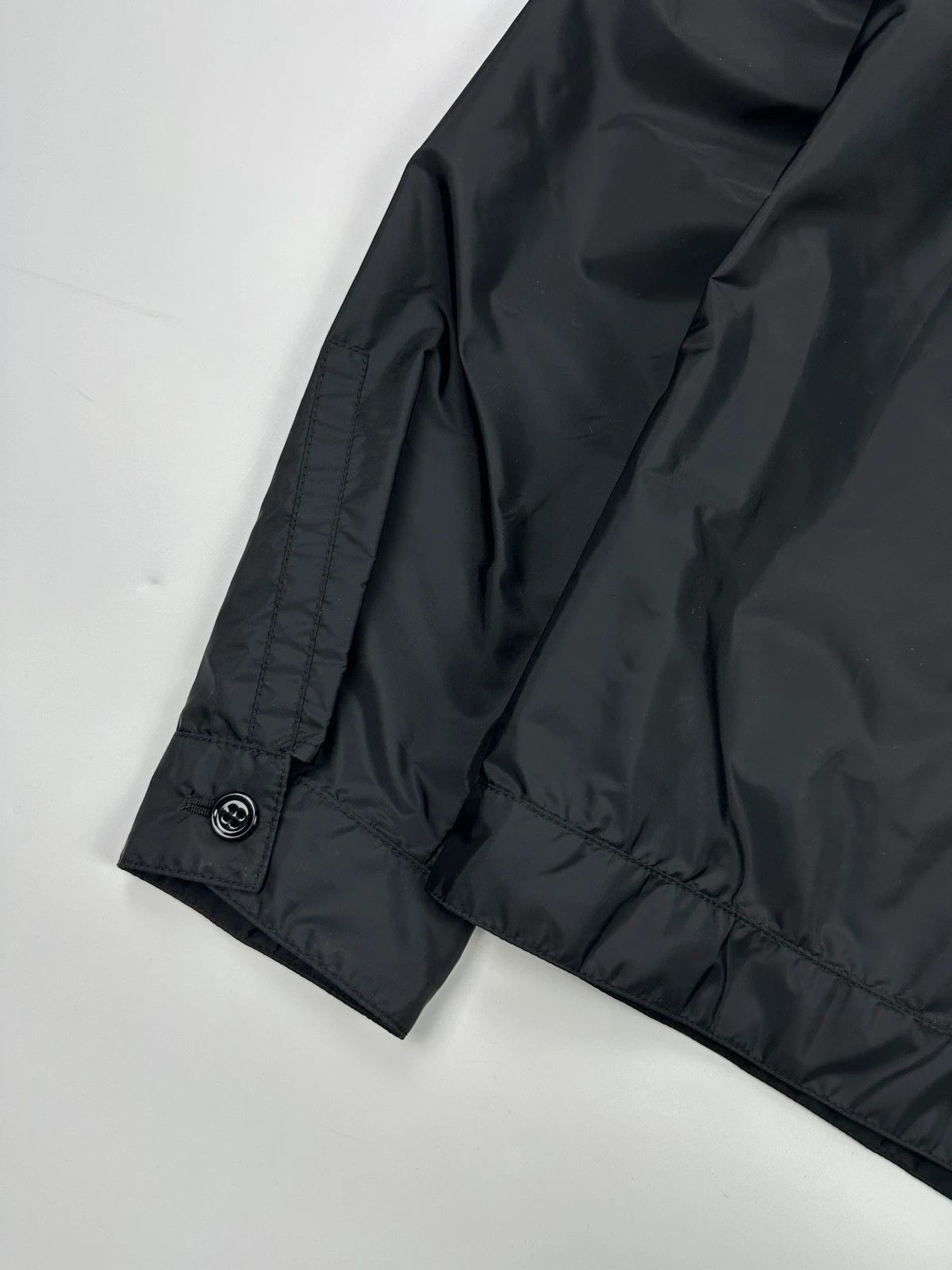Prada Prada Milano SS2018 Black Light Nylon Burgundy Strip Size US L / EU 52-54 / 3 - 7 Thumbnail