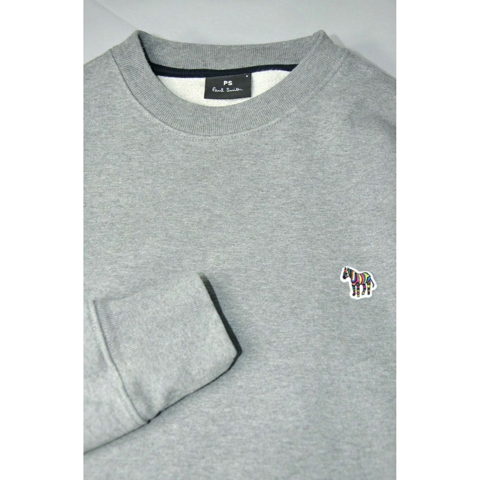 Paul Smith Paul Smith Sweatshirt Crew Neck Grey Organic Cotton Mens S Size US S / EU 44-46 / 1 - 5 Thumbnail