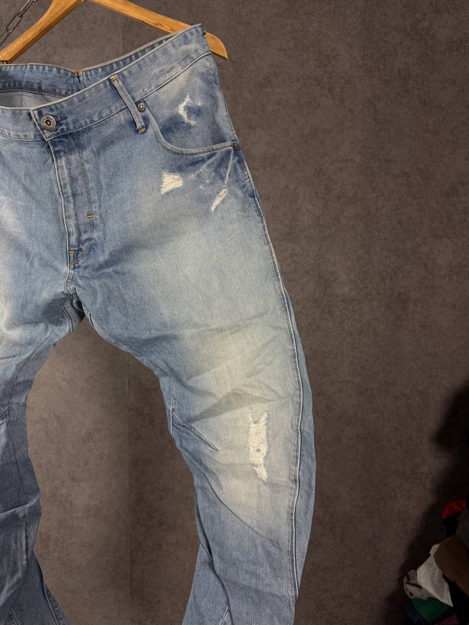 G-Star G Star Raw designer distressed denim jeans Size US 36 / EU 52 - 2 Thumbnail