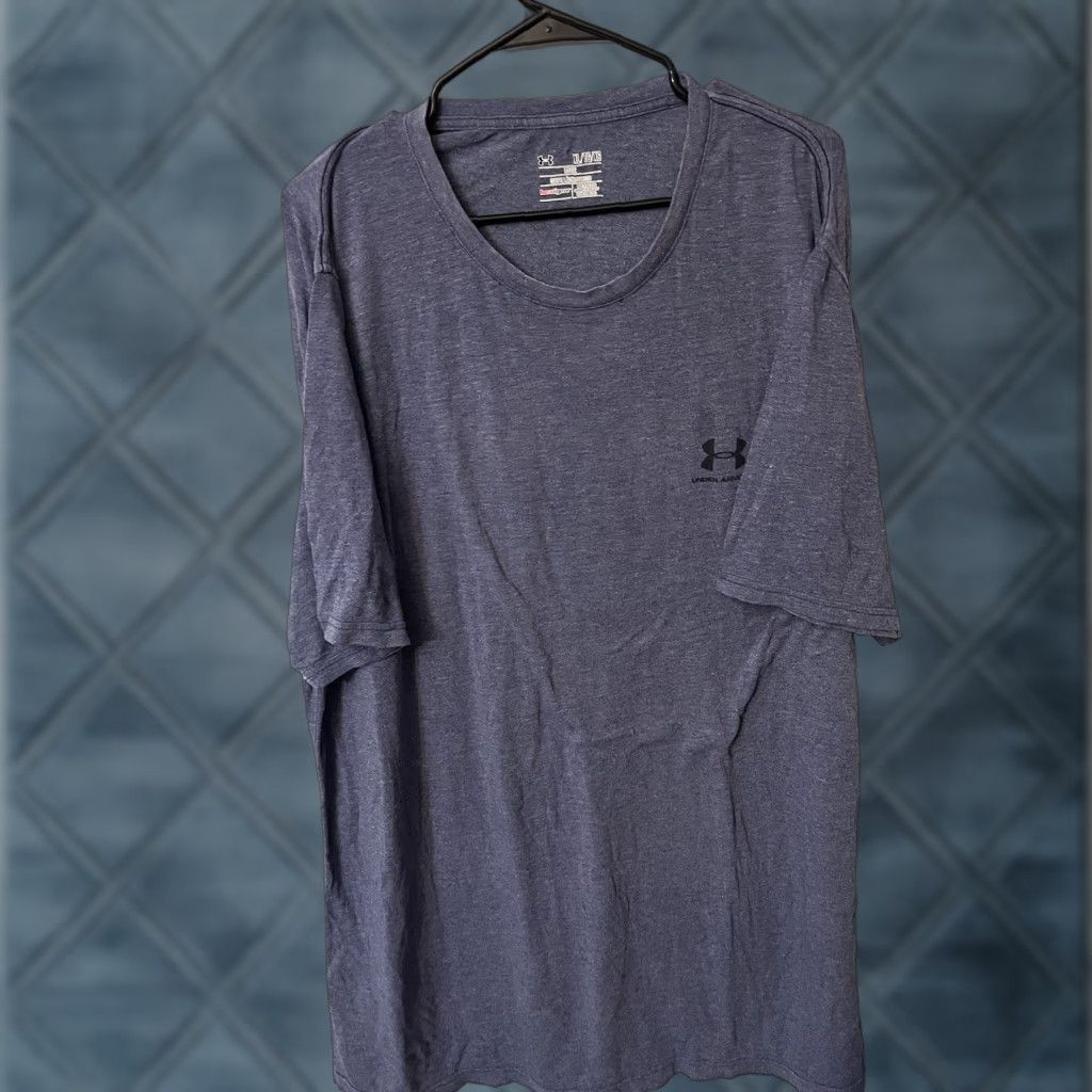 Under Armour VINTAGE Under Armour T-Shirt Men’s XL Short Sleeve Crew Neck Blue Graphic Logo Sports Size US XL / EU 56 / 4 - 1 Thumbnail