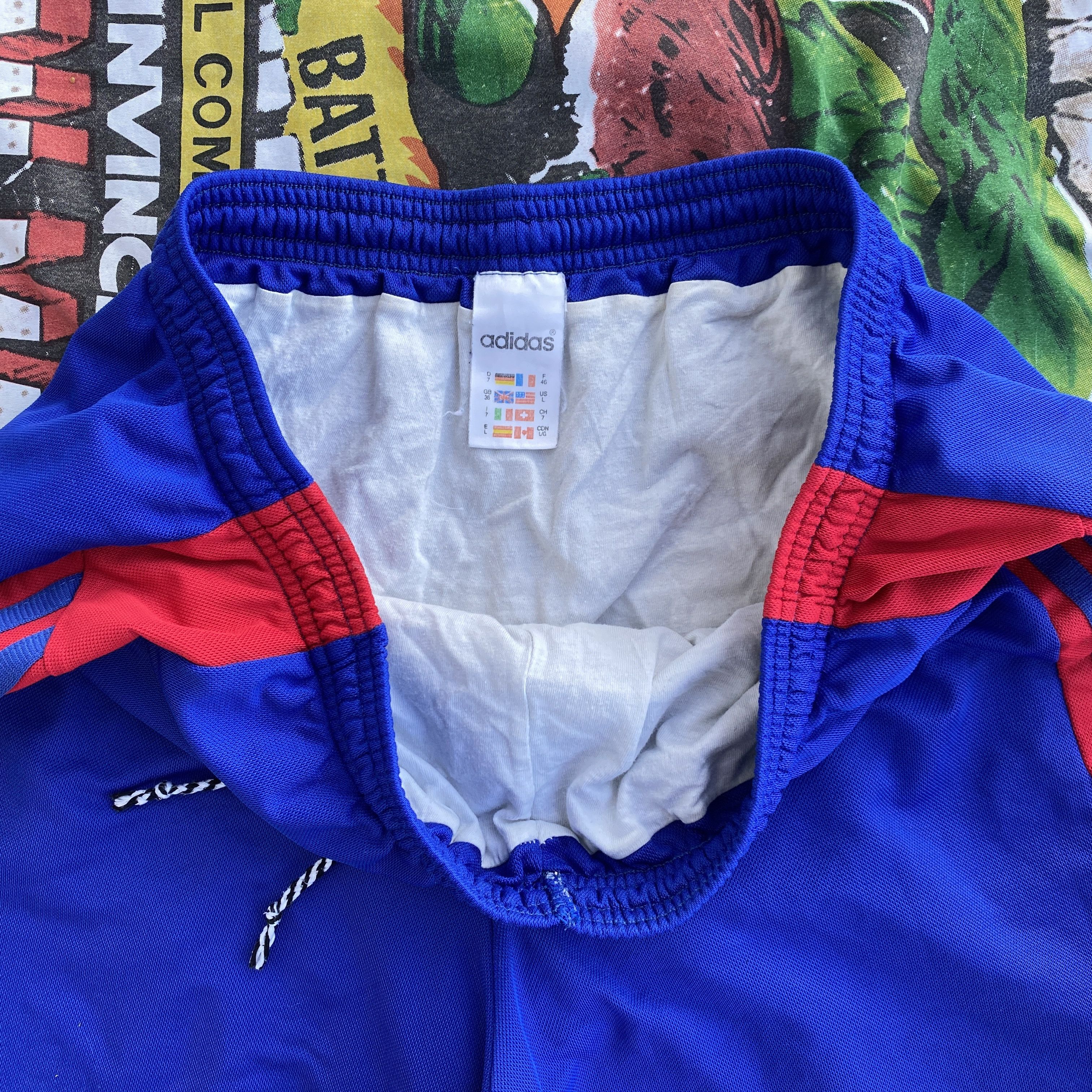 Adidas Adidas vintage 80s 90s blue red shorts - L Size US 36 / EU 52 - 3 Thumbnail