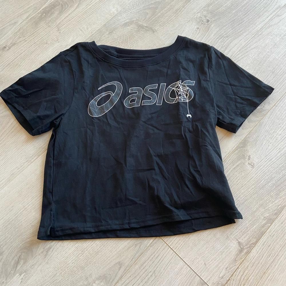 Asics Asics Black Halloween Spider Logo Short Sleeve Shirt Size S / US 4 / IT 40 - 2 Thumbnail