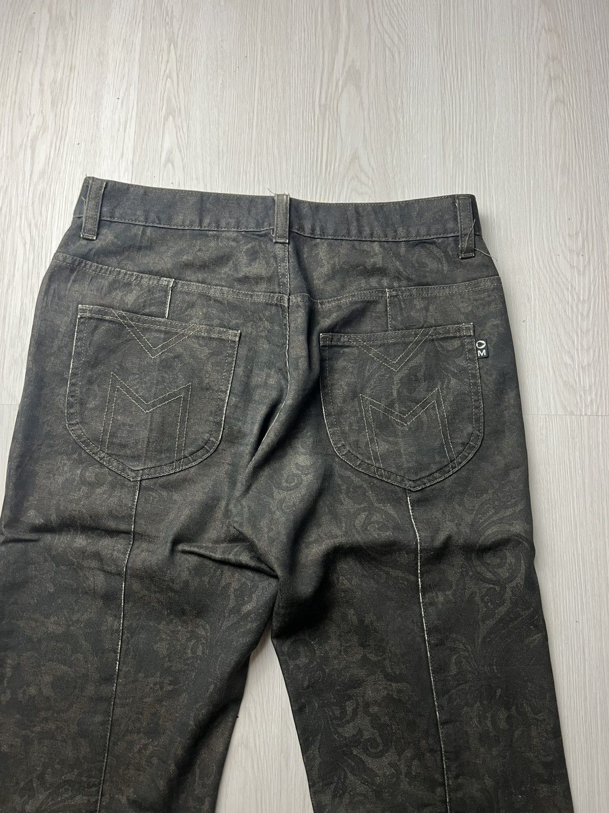 20471120 × Le Grande Bleu (L.G.B.) × Morgan Homme Morgan Homme Paisley Spiral Cut Flared Pants Size US 30 / EU 46 - 4 Thumbnail