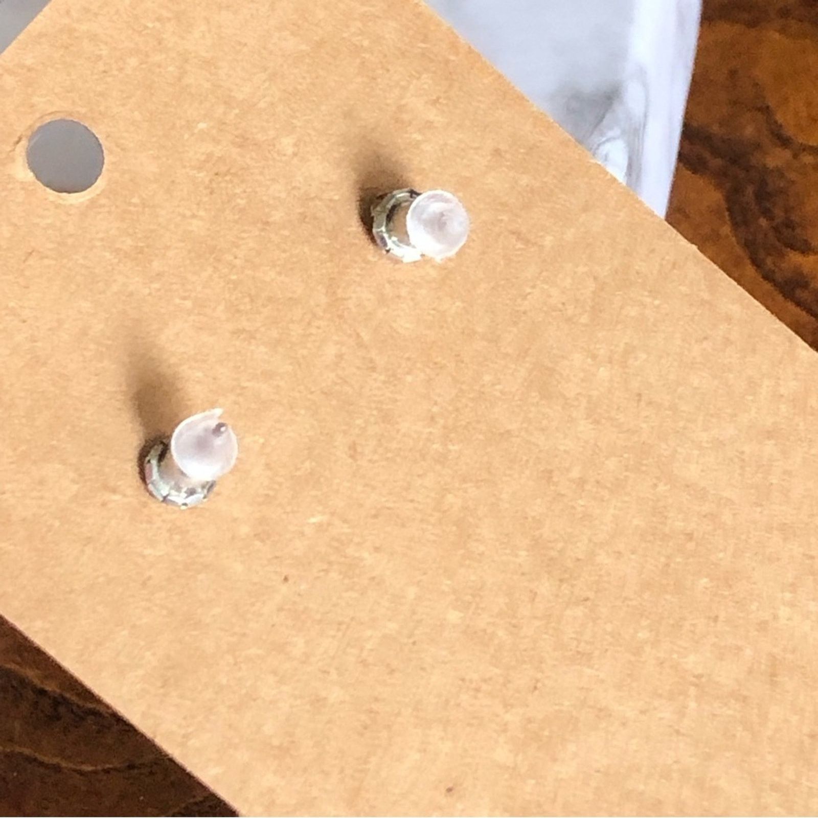 Jewelry Diamond cut matte gold tone horse pierced earrings Size ONE SIZE - 7 Thumbnail