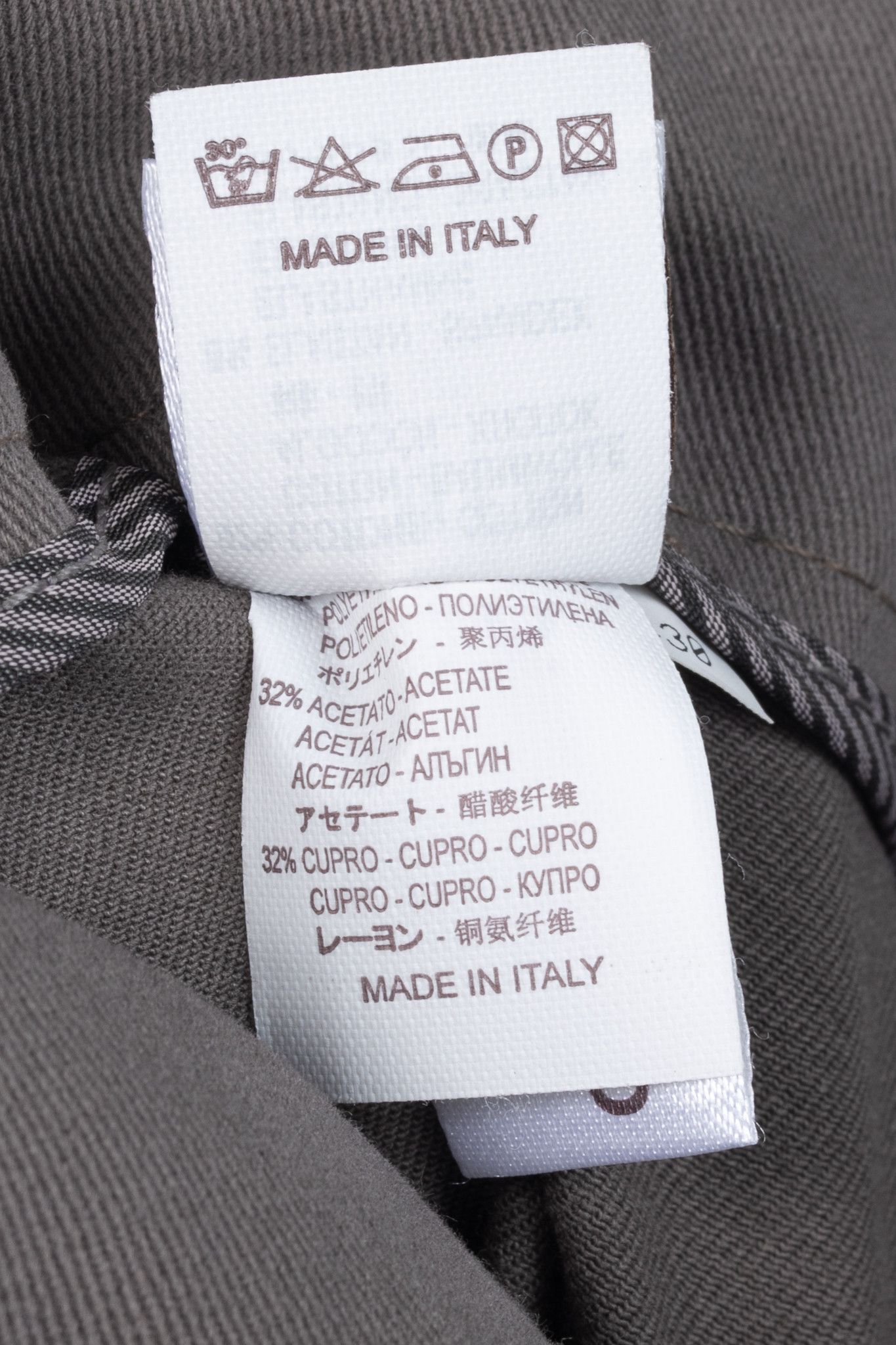 Brunello Cucinelli Brunello Cucinelli Taupe Grey Cotton-Twill Leggings Size 27" / US 4 / IT 40 - 10 Thumbnail
