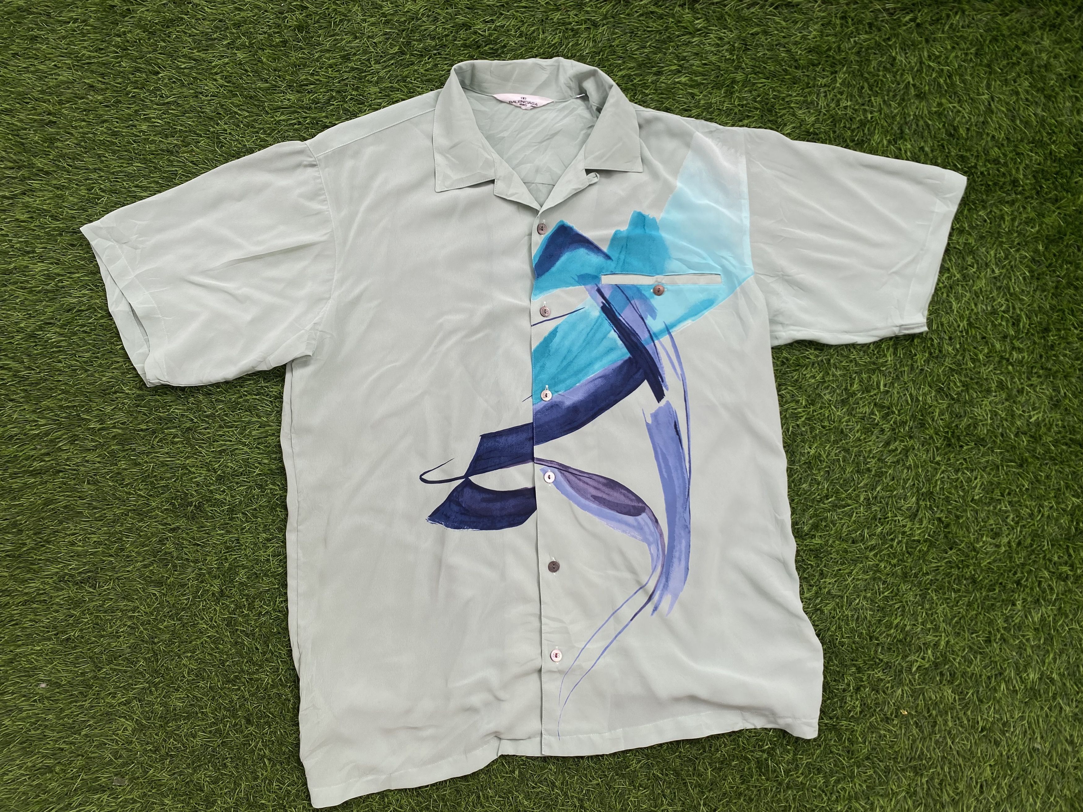 Balenciaga × Vintage Vintage 90s Balenciaga Shirt Size US M / EU 48-50 / 2 - 1 Thumbnail