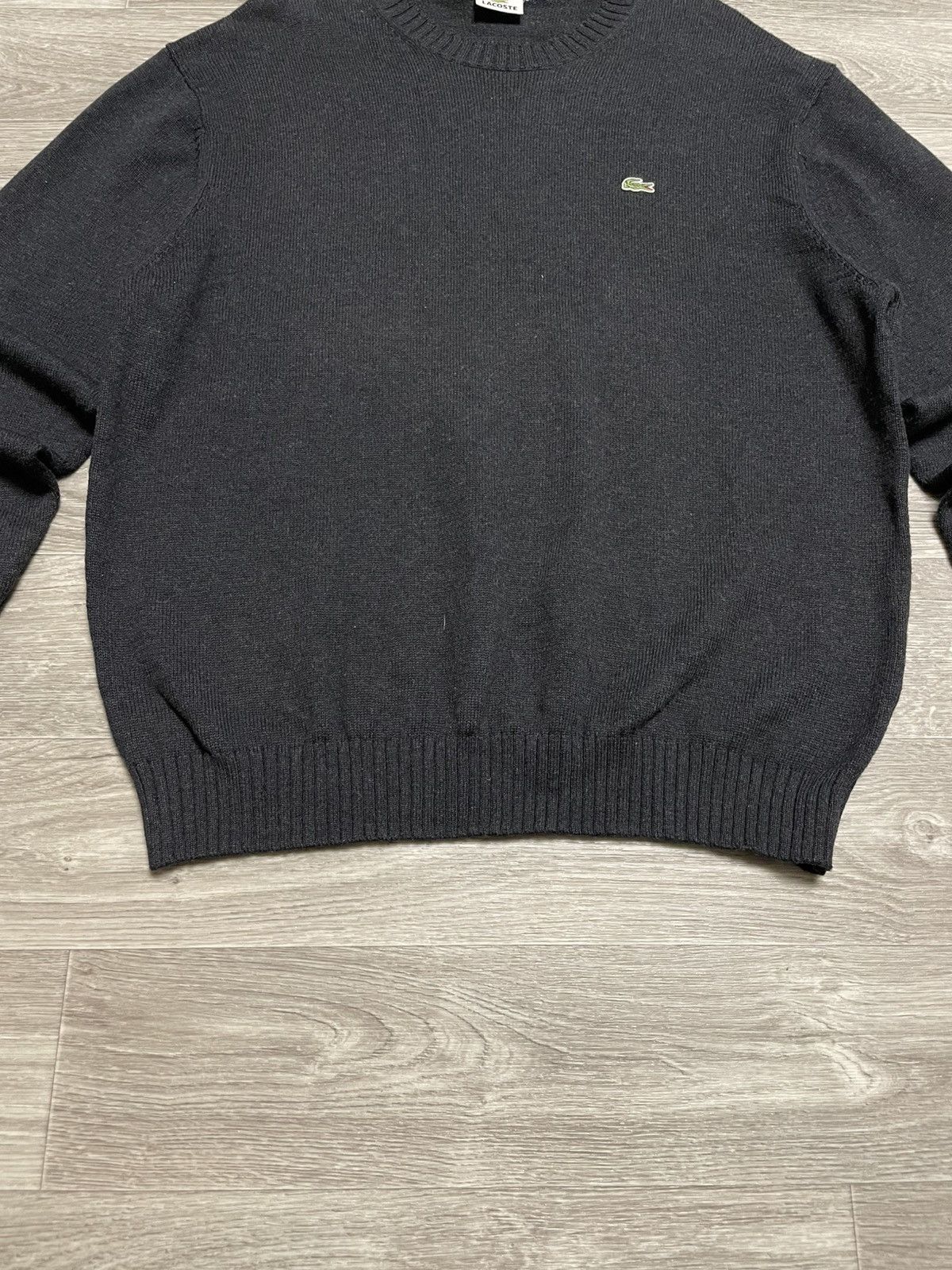 Lacoste Vintage Lacoste Black Sweater Crewneck Size US XL / EU 56 / 4 - 3 Thumbnail