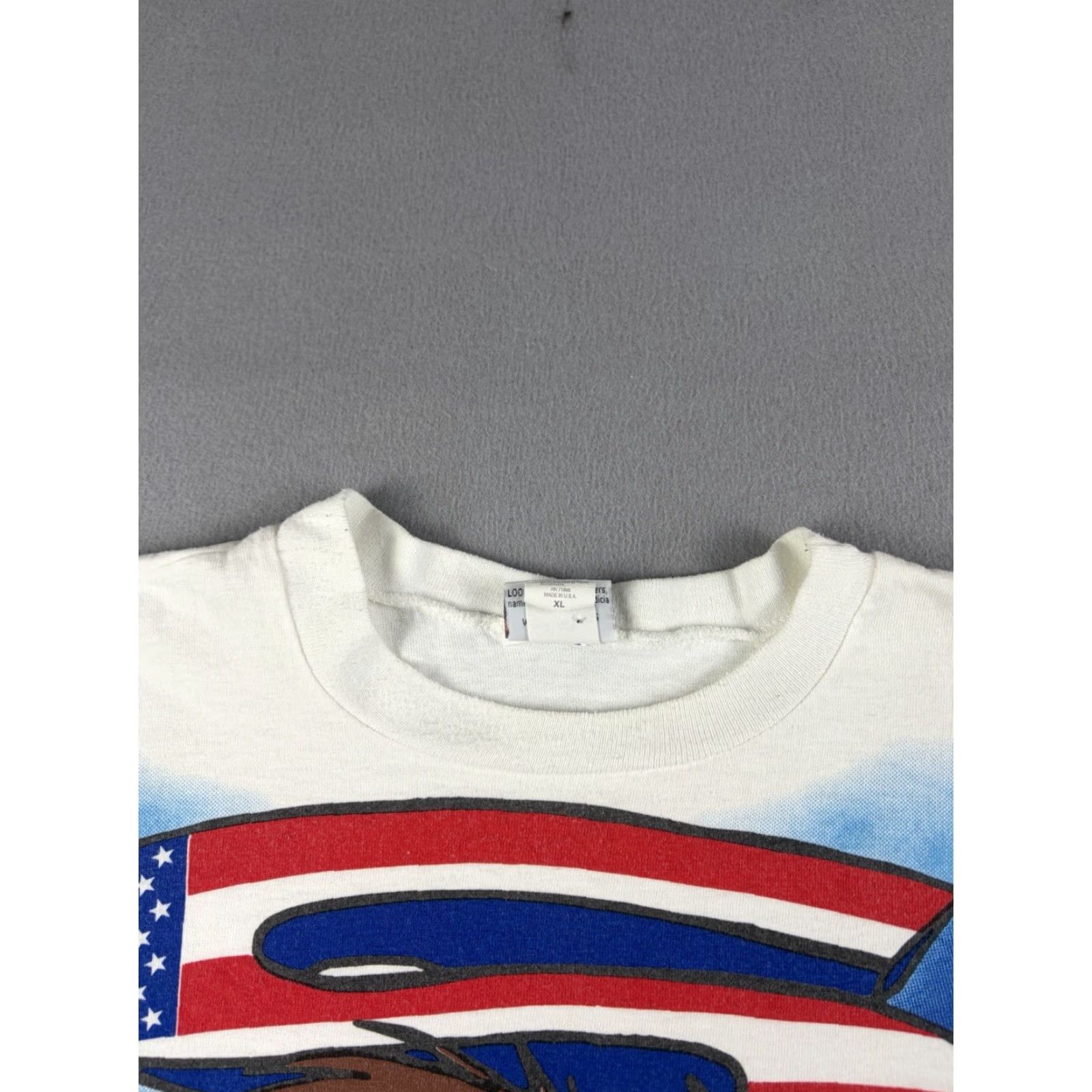 Vintage VINTAGE Looney Tunes Tasmanian Devil Taz Shirt XL White All Over Print 90s Mens Long Sleeve Graphic Print Size US XL / EU 56 / 4 - 3 Thumbnail