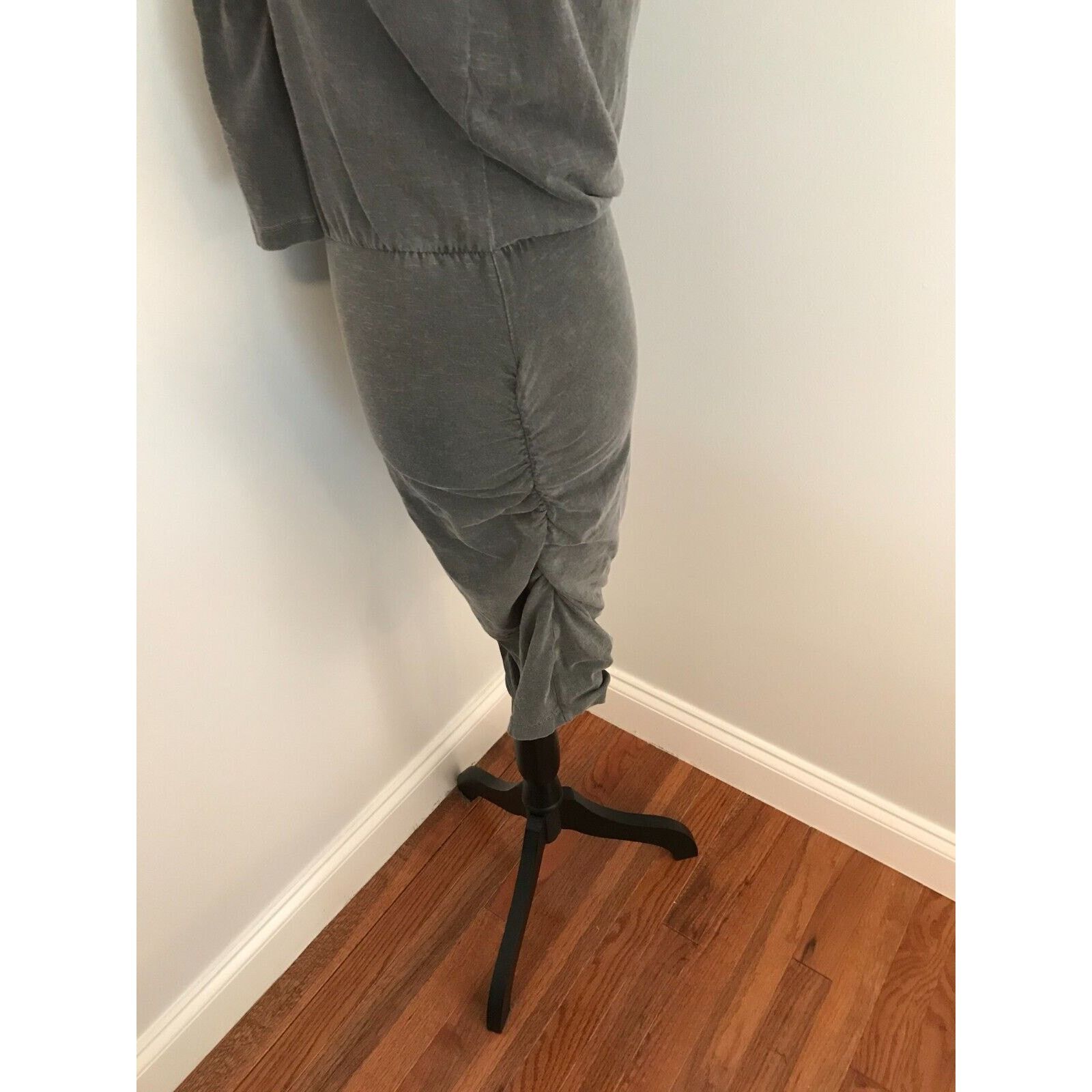 Anthropologie Anthropologie Sundry Shirred Puff Long Sleeve Dress Carbon Size S / US 4 / IT 40 - 3 Thumbnail